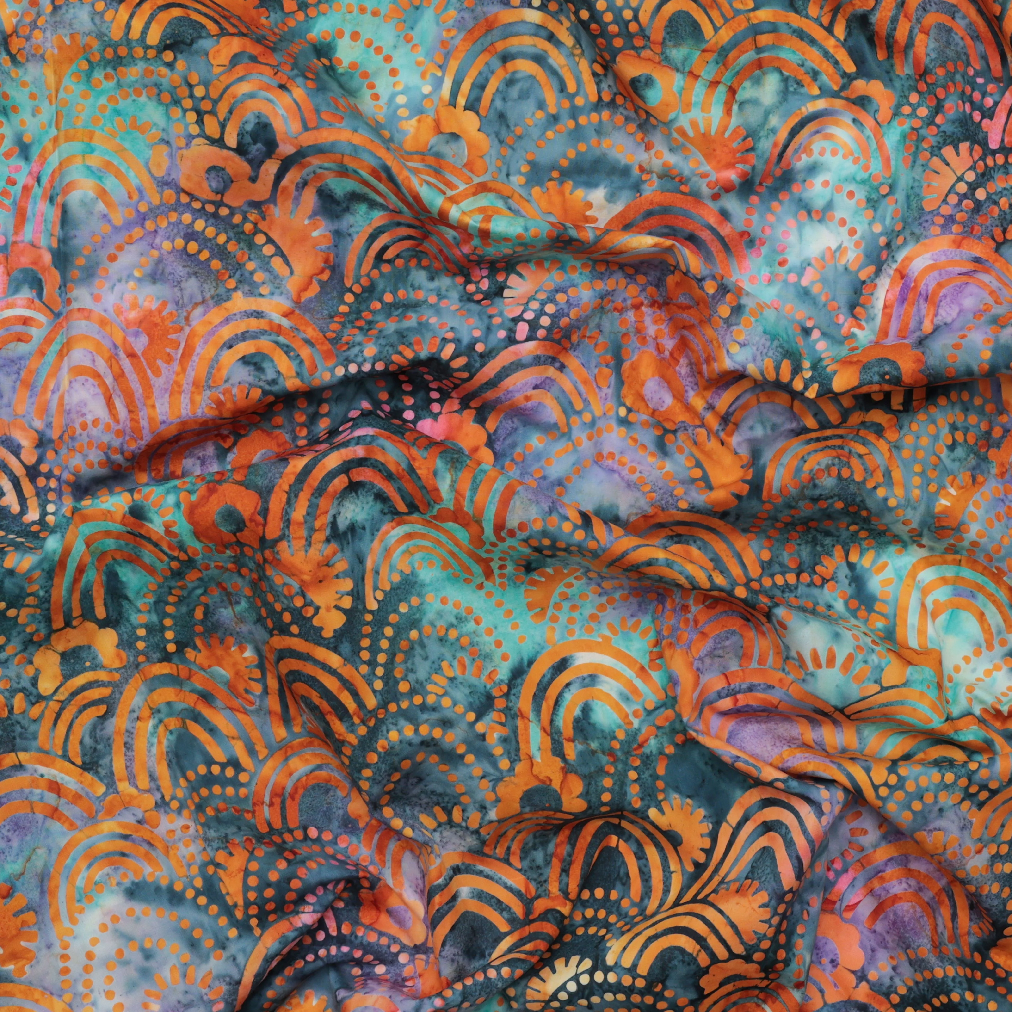 Artisan Batiks - Cotton - Retro Rainbow - Batik - Gumdrop