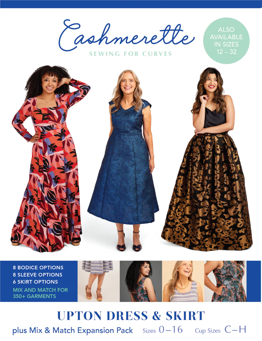 Cashmerette - Upton Dress & Skirt - 0-16 - Expansion Pack