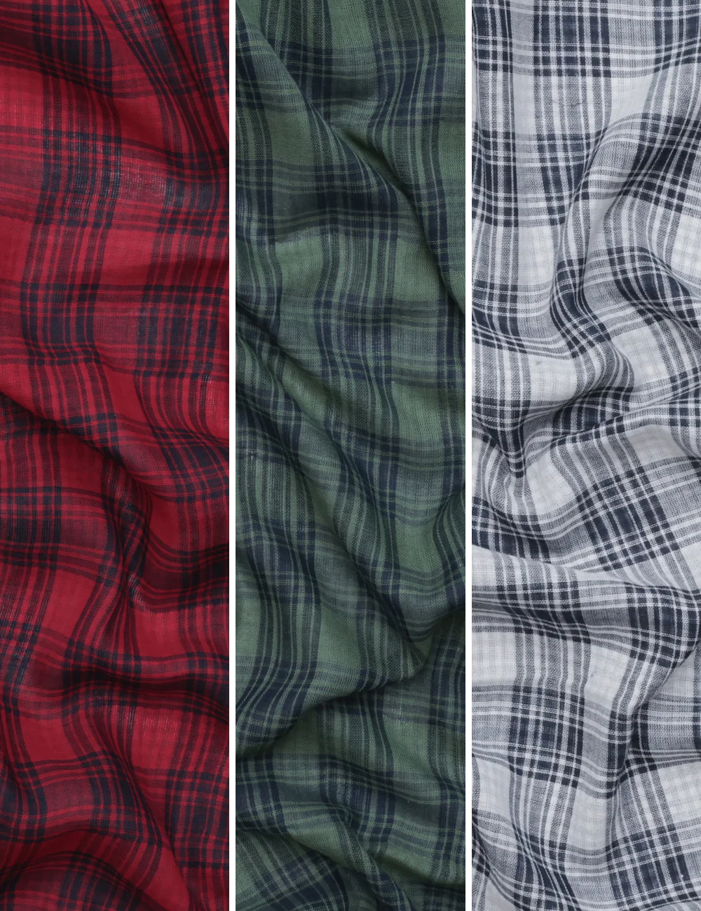 Cotton -Double Gauze - Plaid Gingham - Assorted