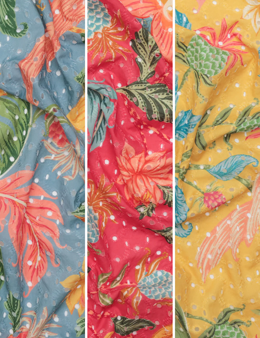 Cotton - Eyelet - Digital Print - Assorted