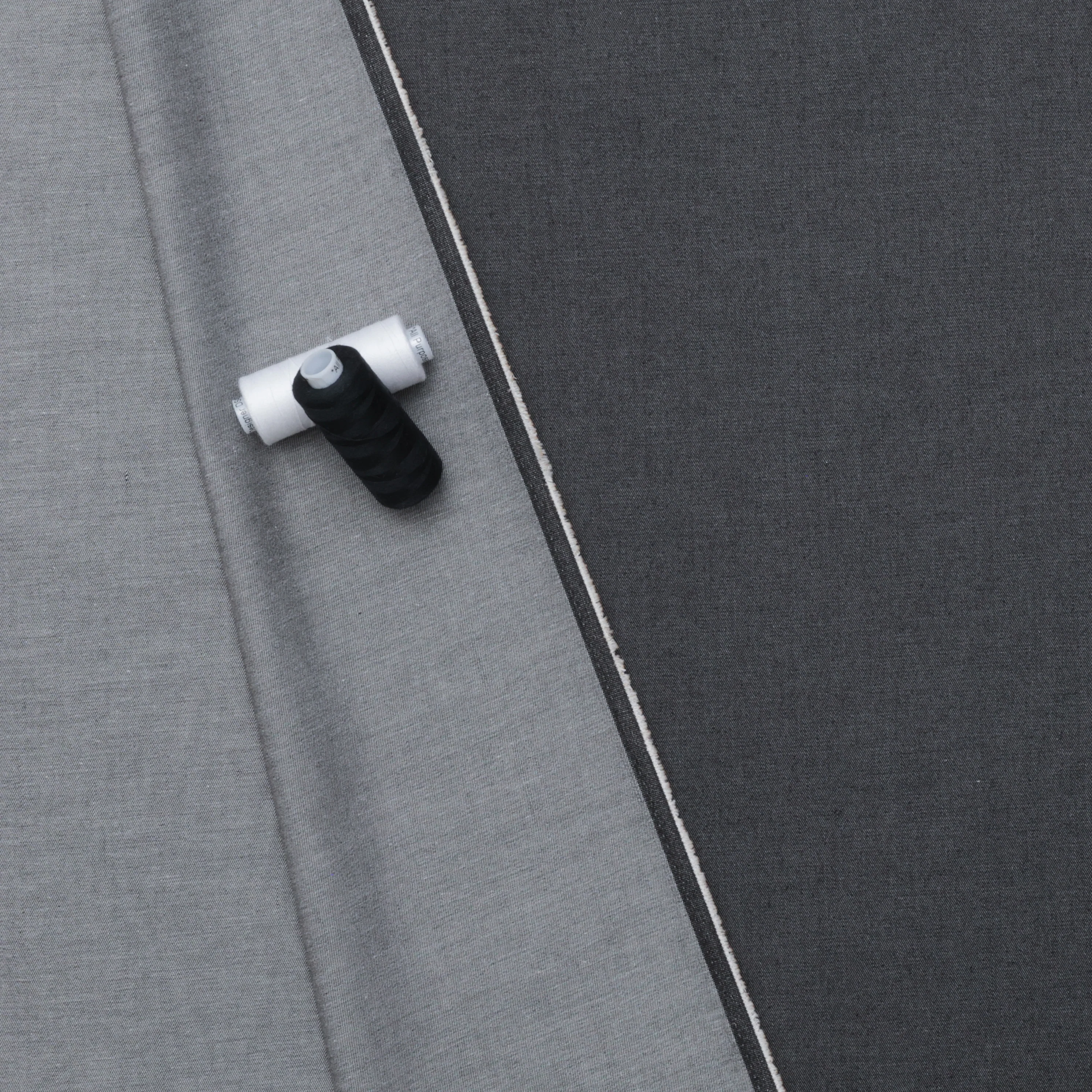 Cotton - Italian Denim - Light Weight - Black - Image 3
