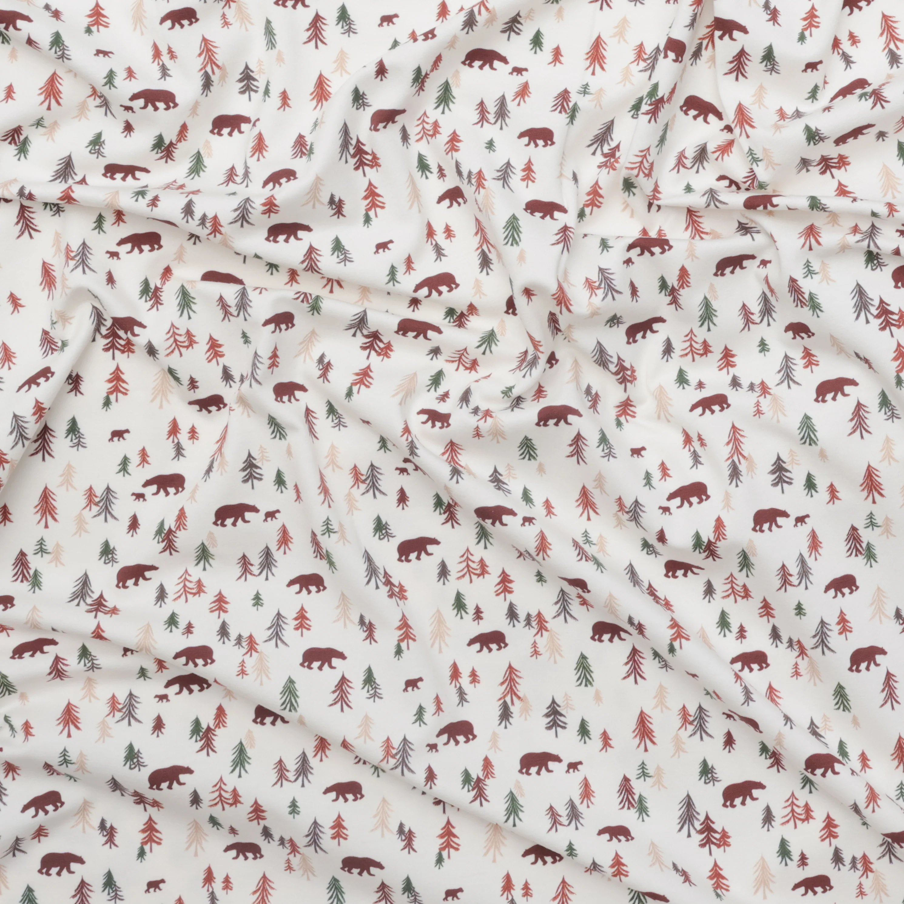 Cotton - Printed Jersey - Into the Woods Cream