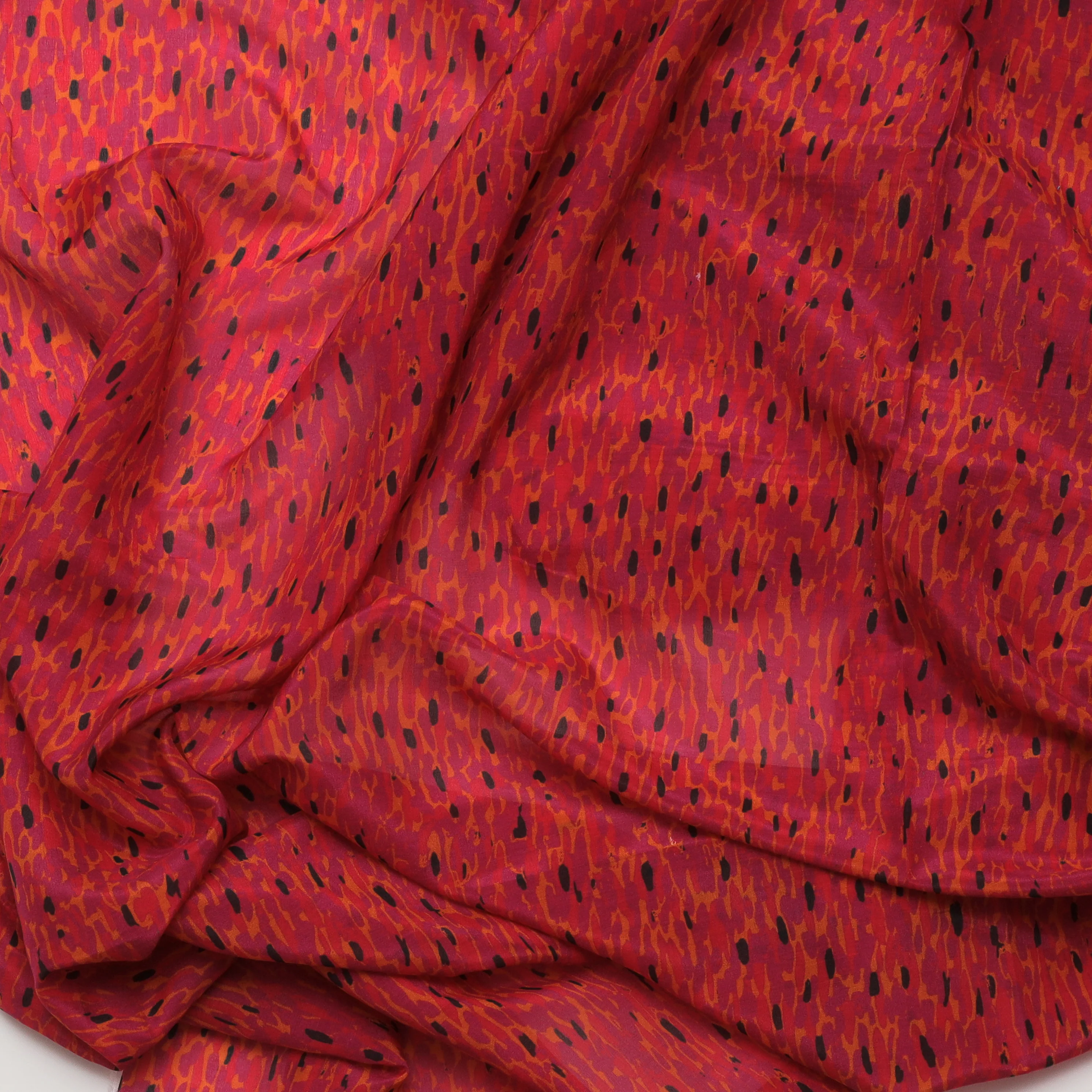 Cotton Silk - Print - Magenta