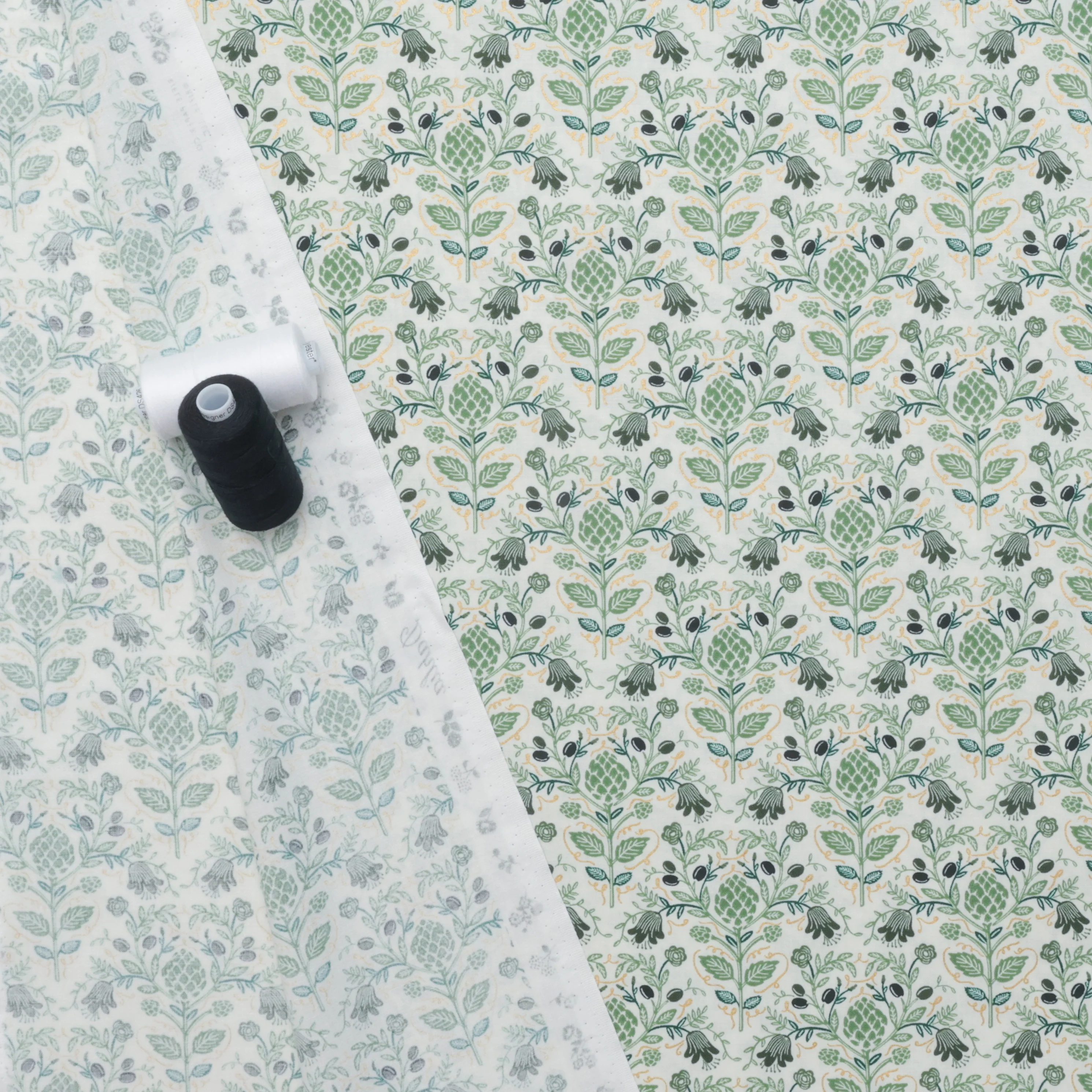 Rifle Paper Co. - Cotton - Dahlia - Atrichoke - Cream - Image 3