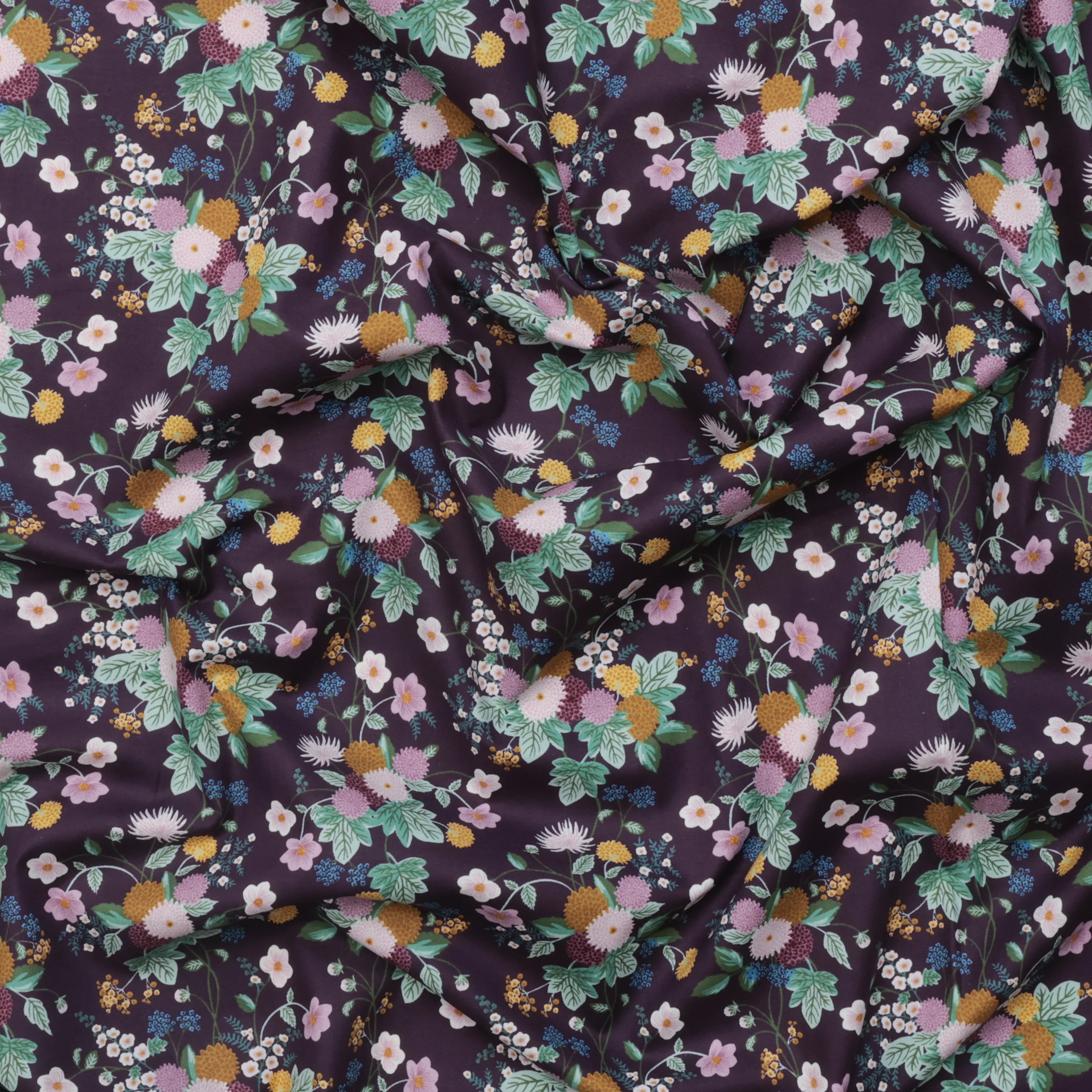 Rifle Paper Co. - Cotton - Dahlia - Aubergine