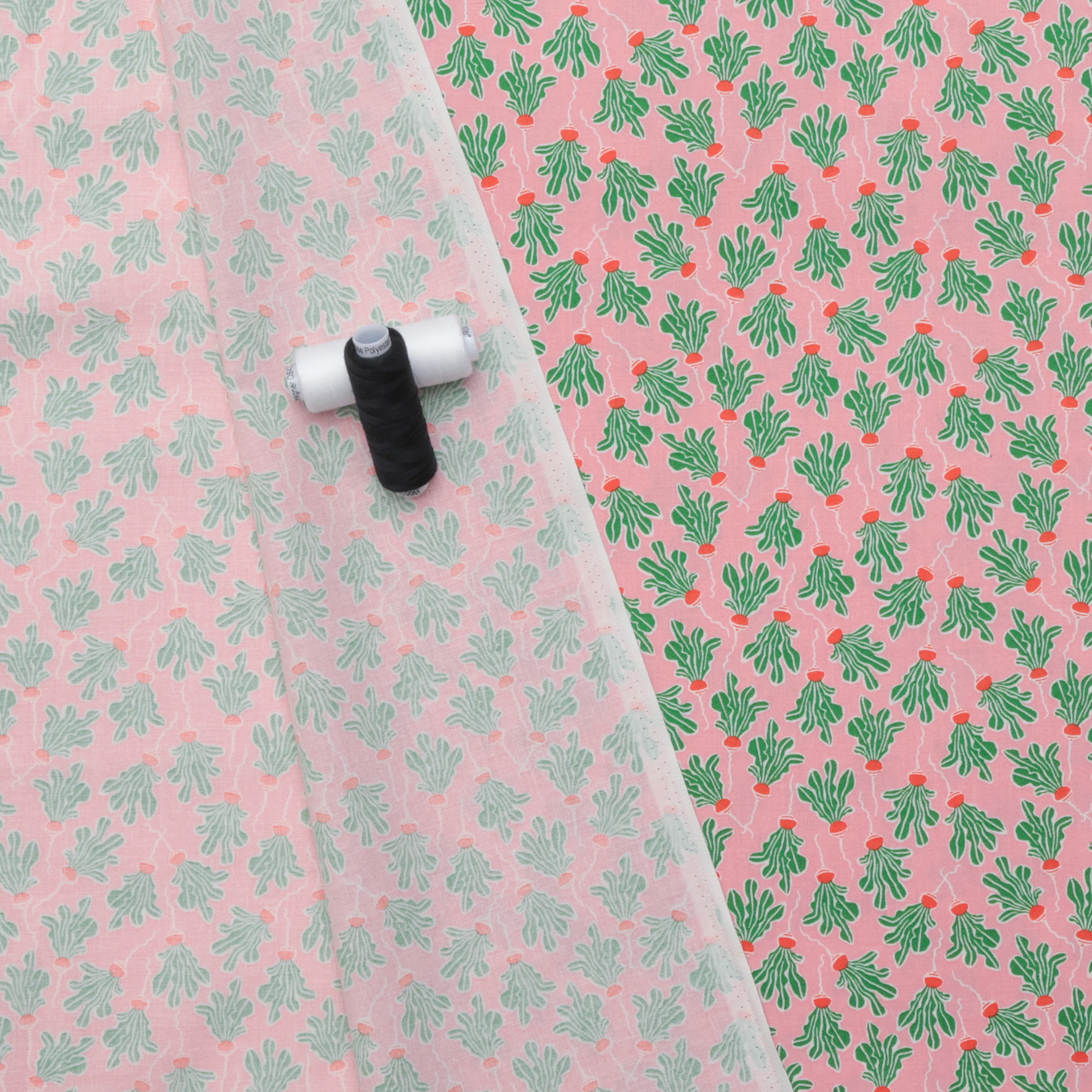 Cotton + Steel - Cotton - In The Vegetable Garden - Radish - Watermelon - Image 3