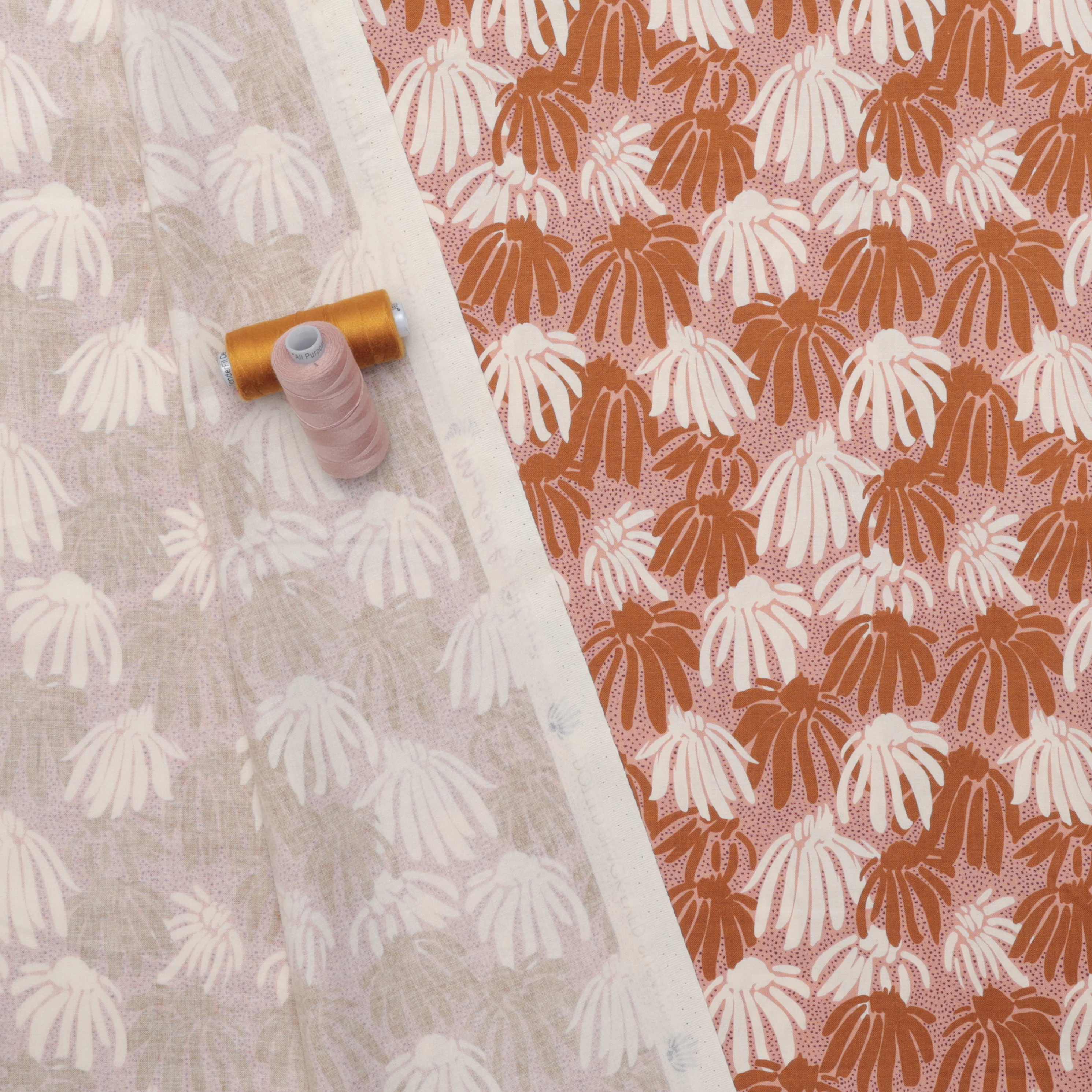 Cotton + Steel - Cotton - Marked By Nature - Dotted Black-Eyed Susans - Early Sunrise - Image 3