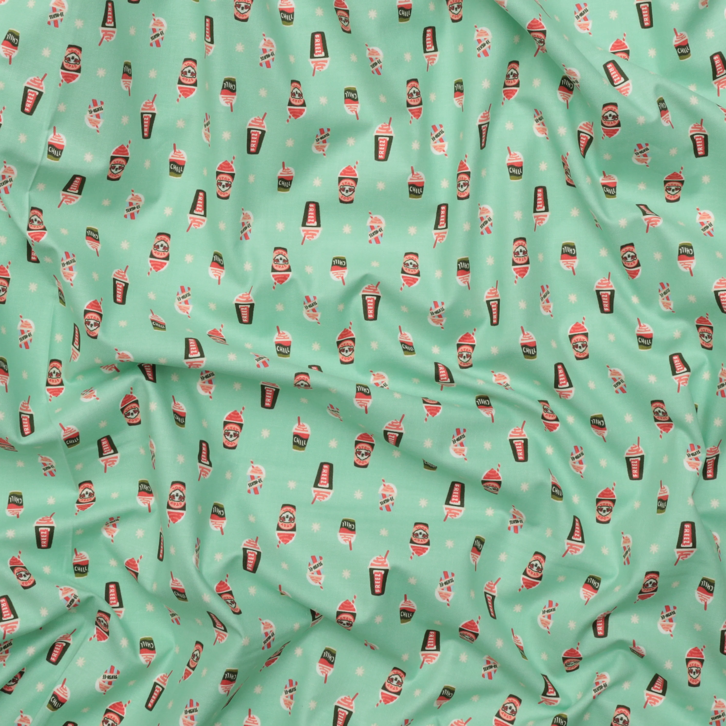 Cotton + Steel - Cotton - Mini Market - Feel The Teal