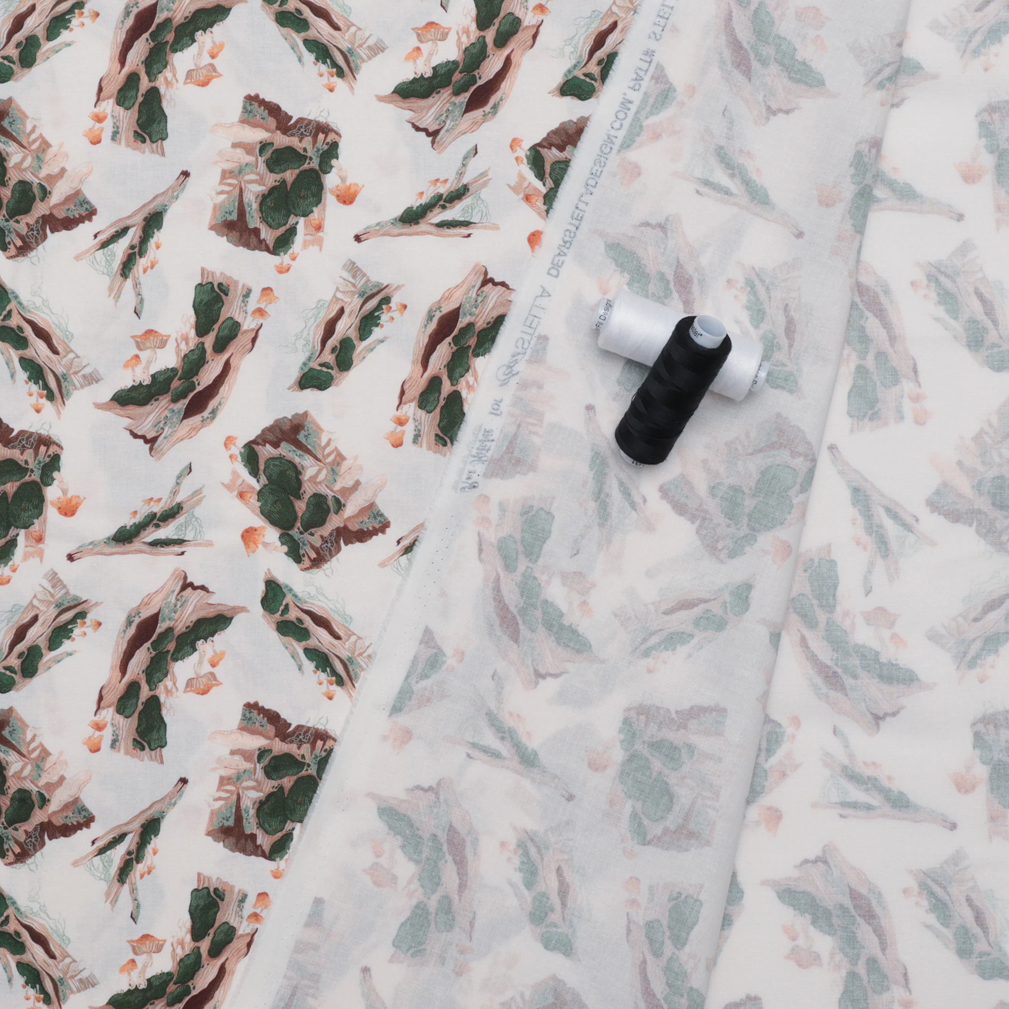 Dear Stella - Cotton - Bookish - Tree Stumps - Image 3