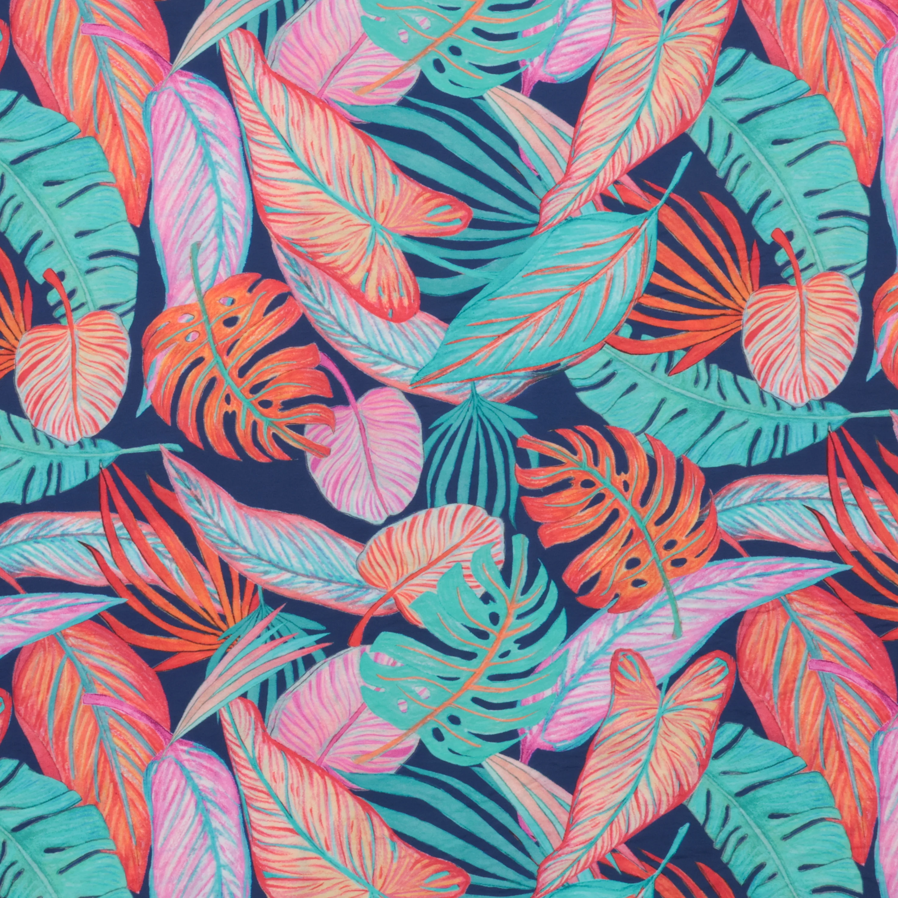 Katia - Rayon Blend - Voile Print - Tortoise Leaves - Image 2