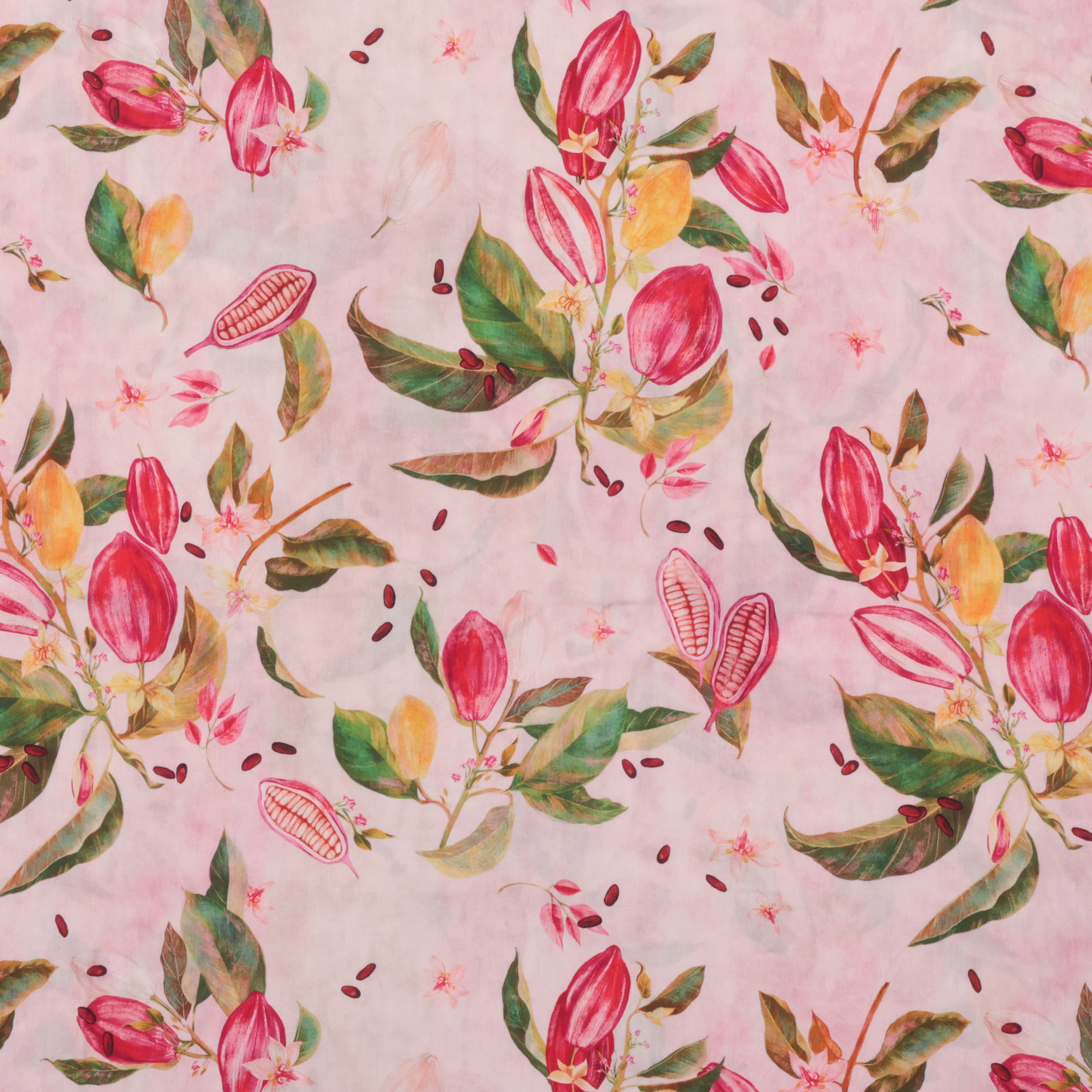 Katia - Rayon - Challis Print - Cocoa Fruit