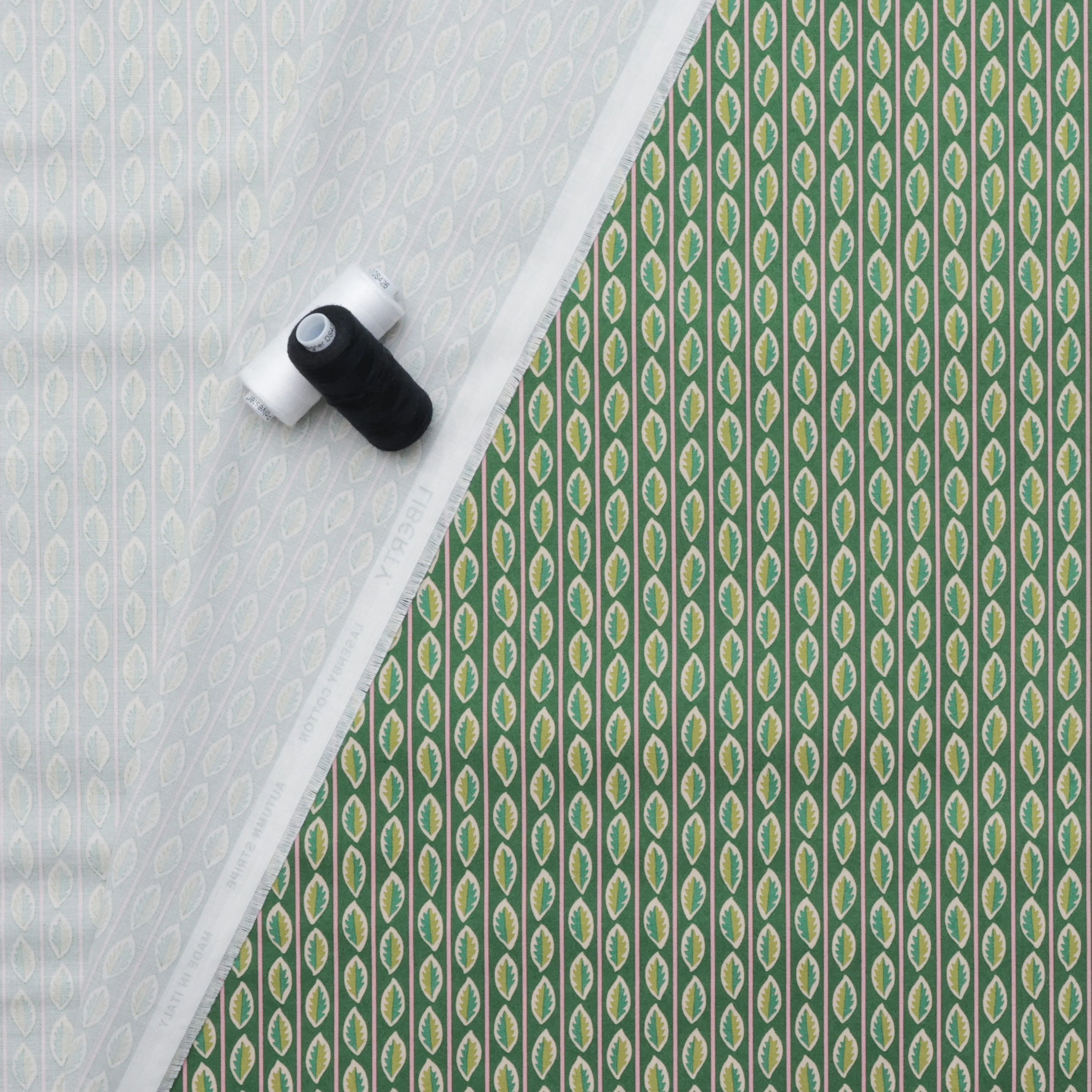 Liberty - Cotton - Autumn Woodland - Autumn Stripe - A - Image 3