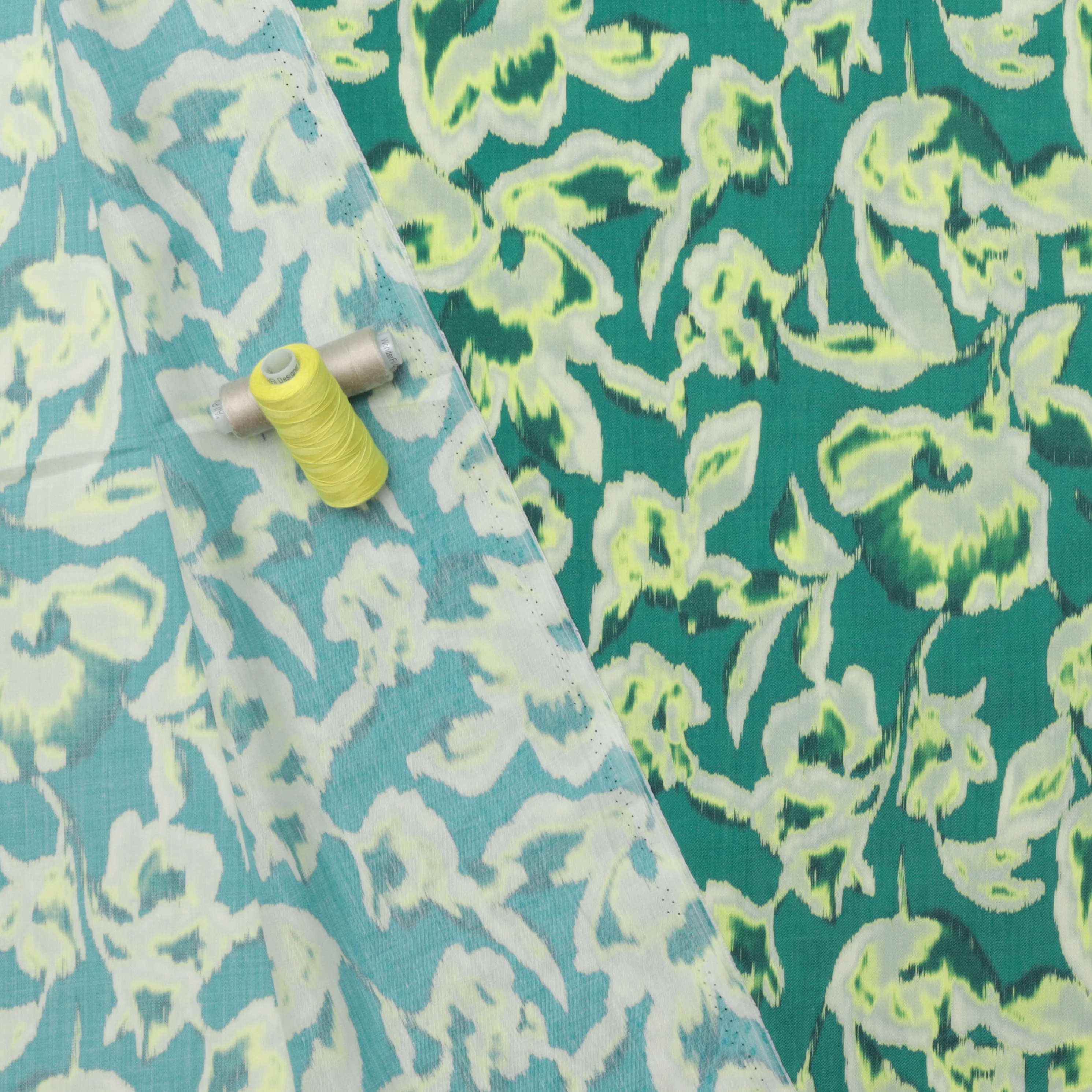Tencel - Sienna - Print - Emerald Lime - Image 3