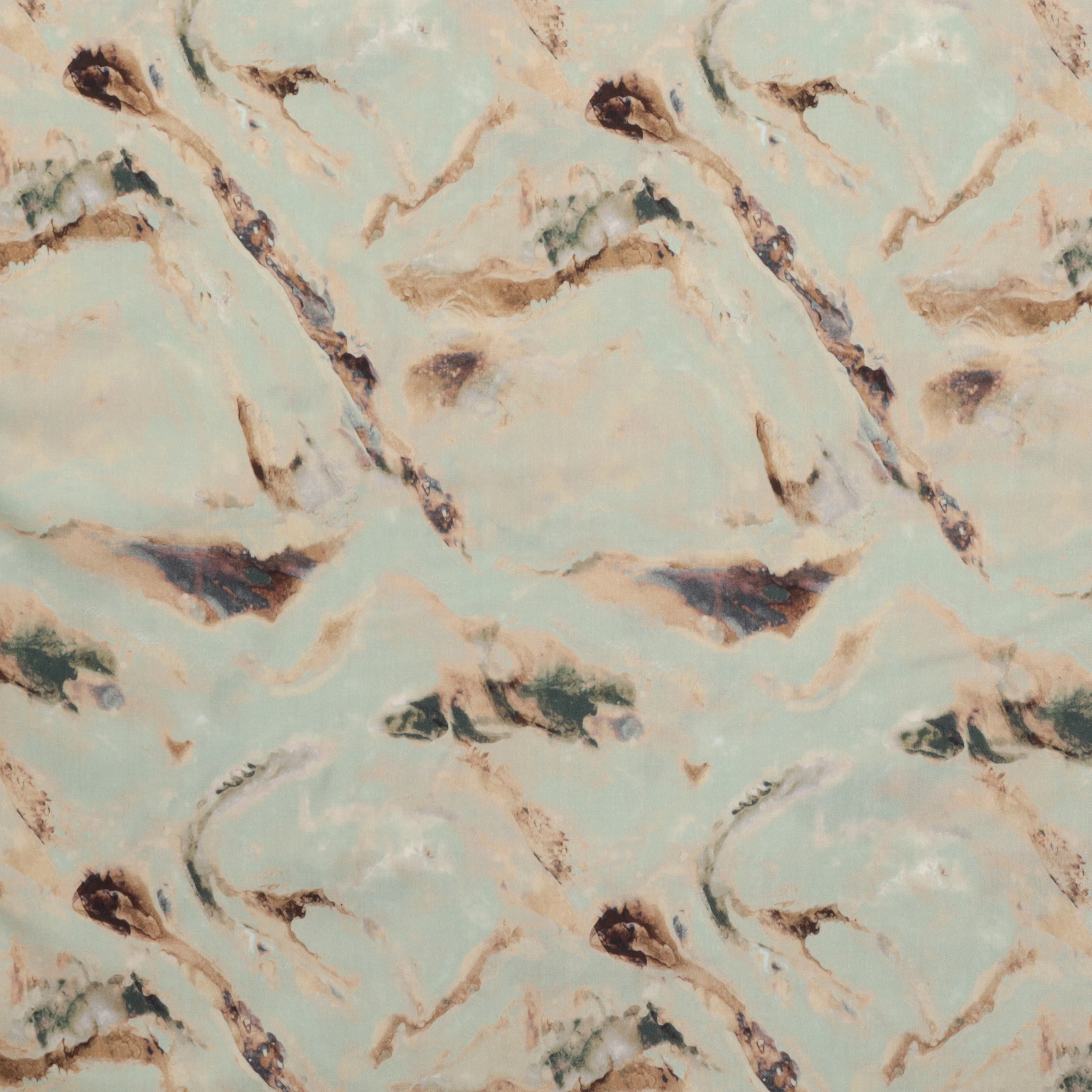 Tencel - Sienna - Print - Mint - Image 2