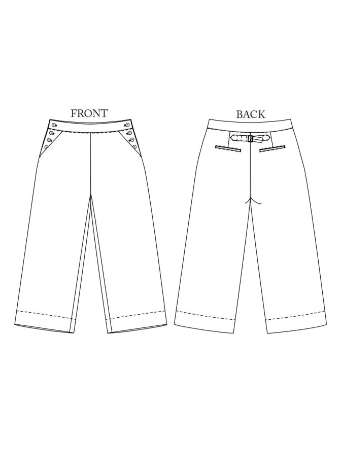 Merchant & Mills - Quinn Wide Leg Trousers - 6-18 - Image 12