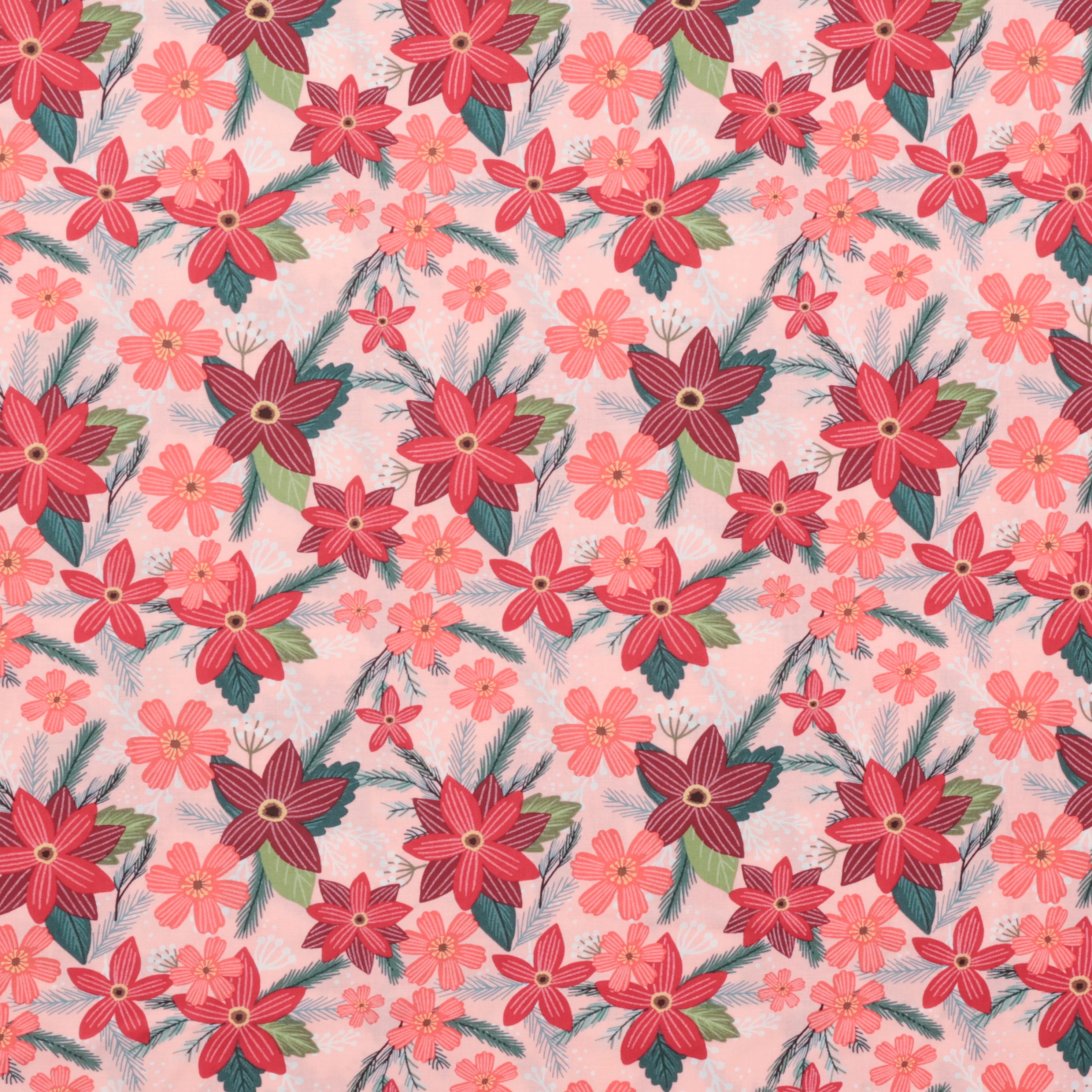 Mia Charro - Cotton - Christmas Cabin - Merry Spirit - Rose - Image 2