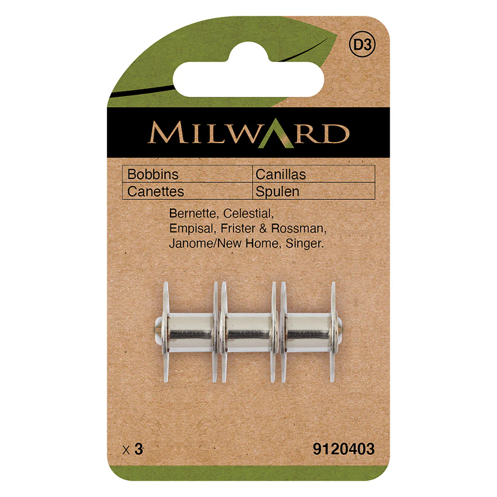 Milward - Metal Bobbins - Class 15 - 3pc