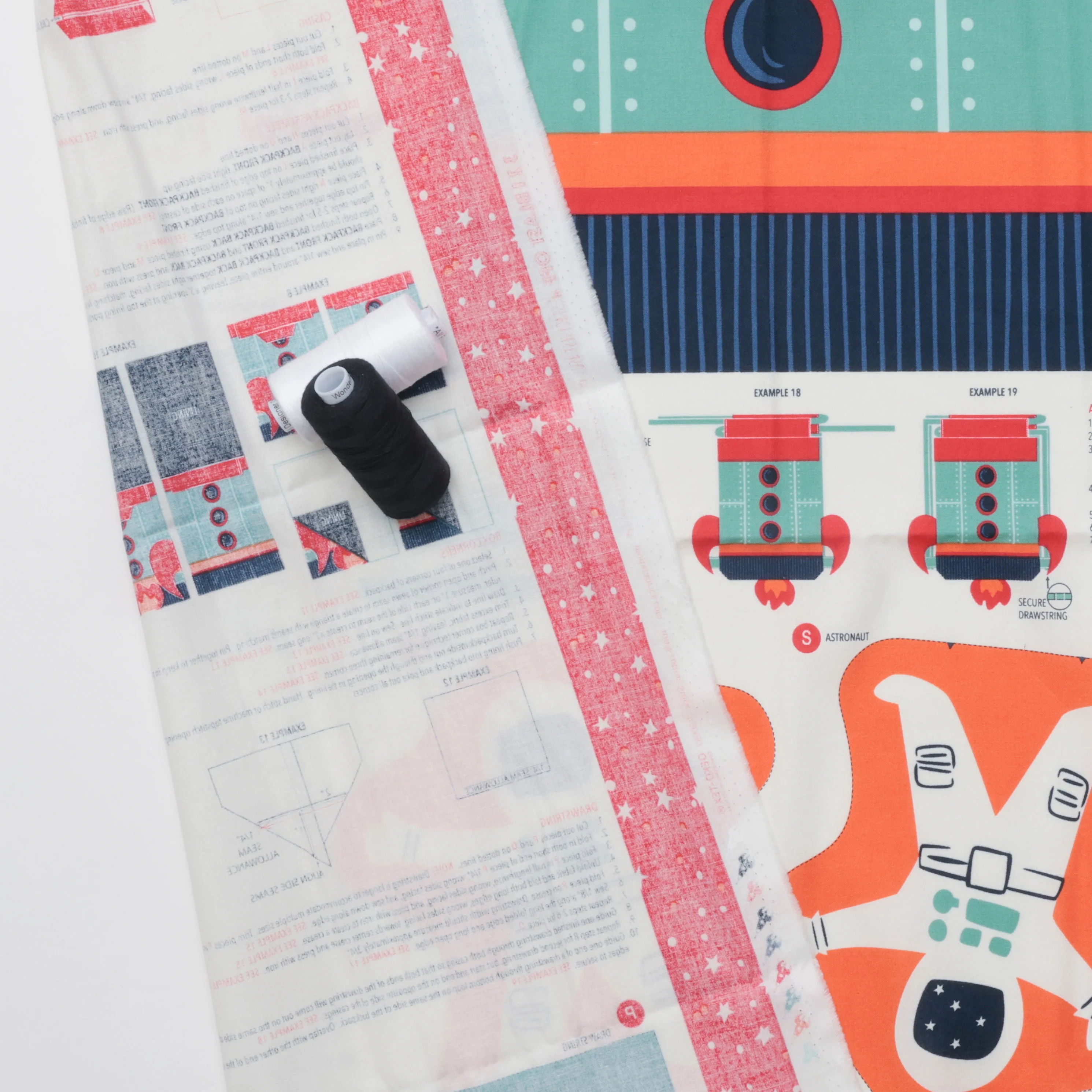 Moda - Cotton - 321 Blast Off - Back Pack - Panel - Image 4