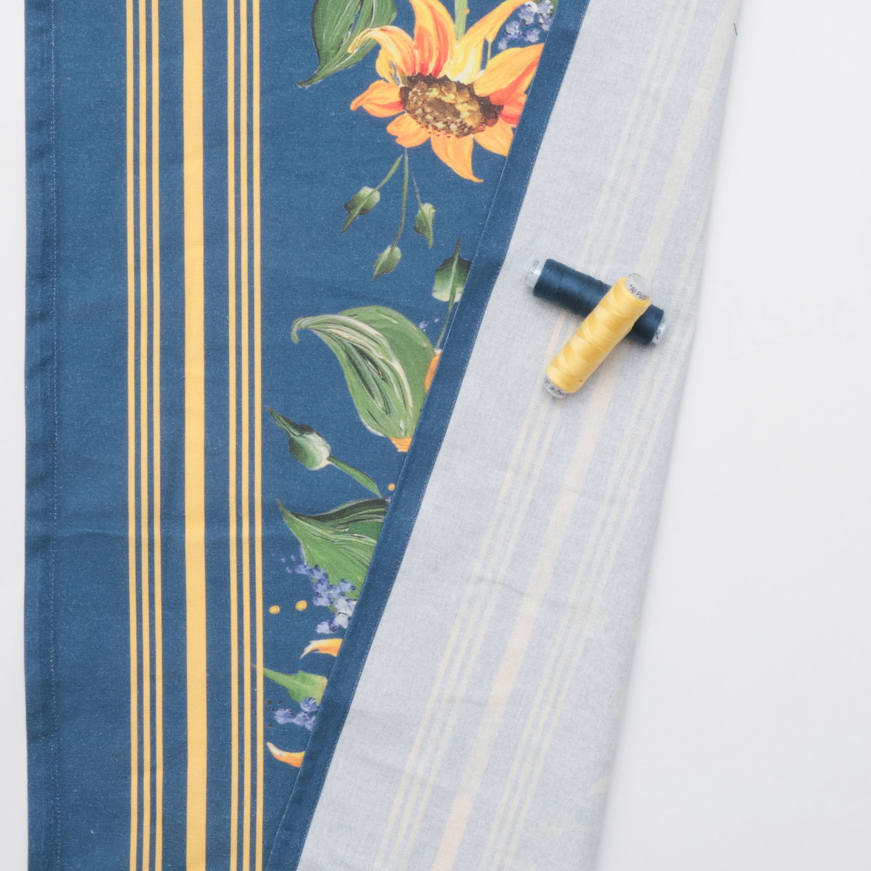 Moda - Cotton - Summer Solstice - Toweling - Nautical Blue Sunflower - Image 3