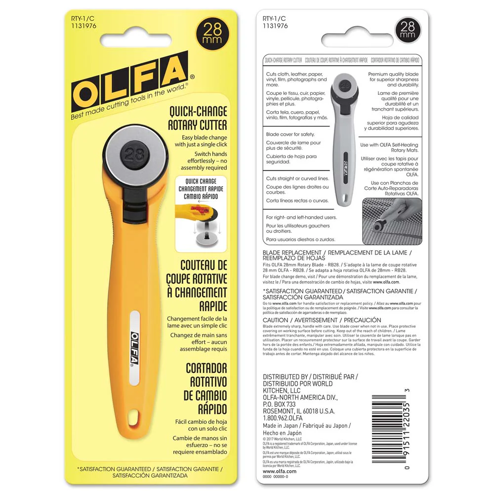 OLFA - Quick Change Rotary Cutter - 28mm - Image 4