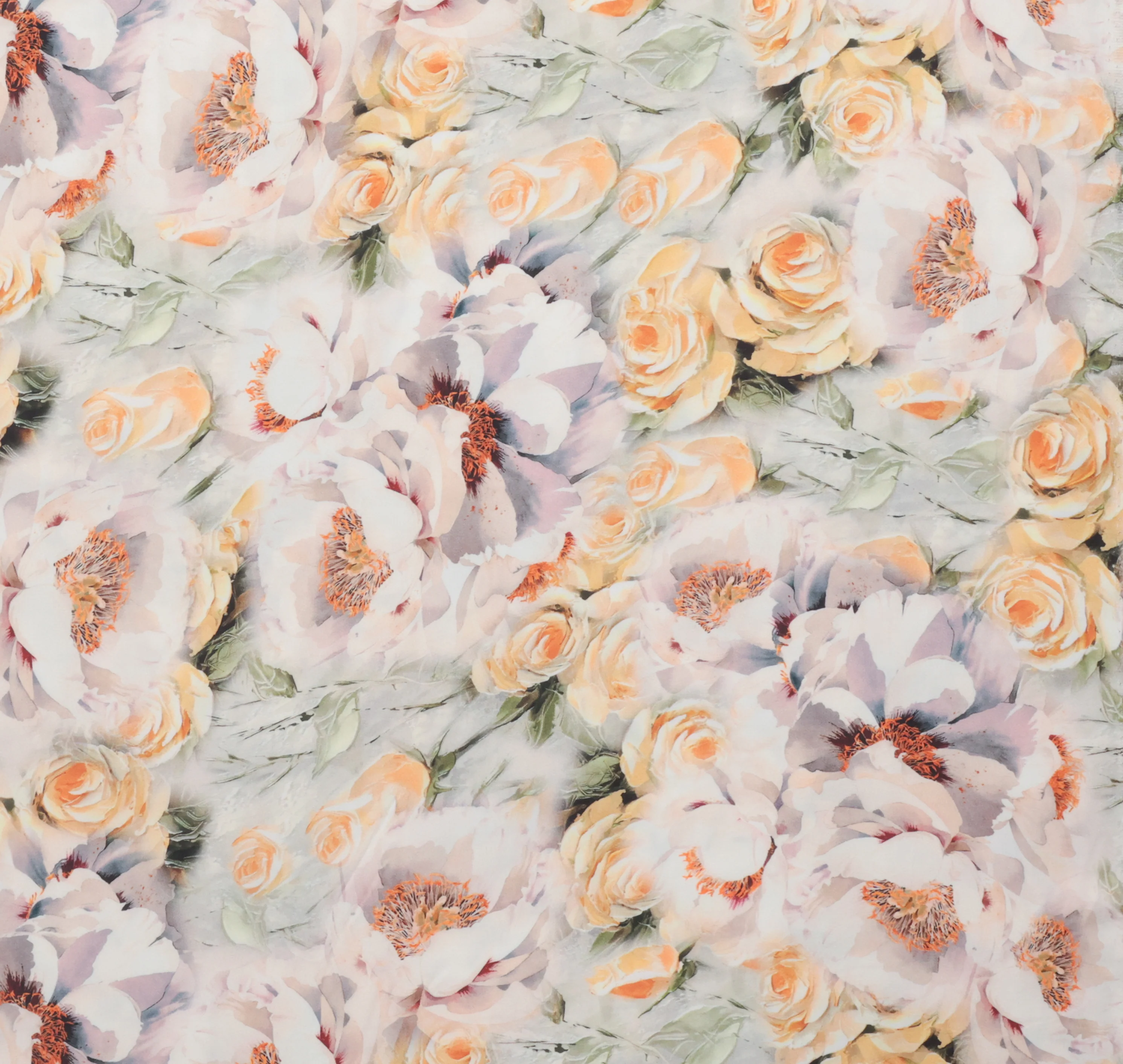 Rayon - Romi Satin - Digital Print - Yellow Multi - Image 2
