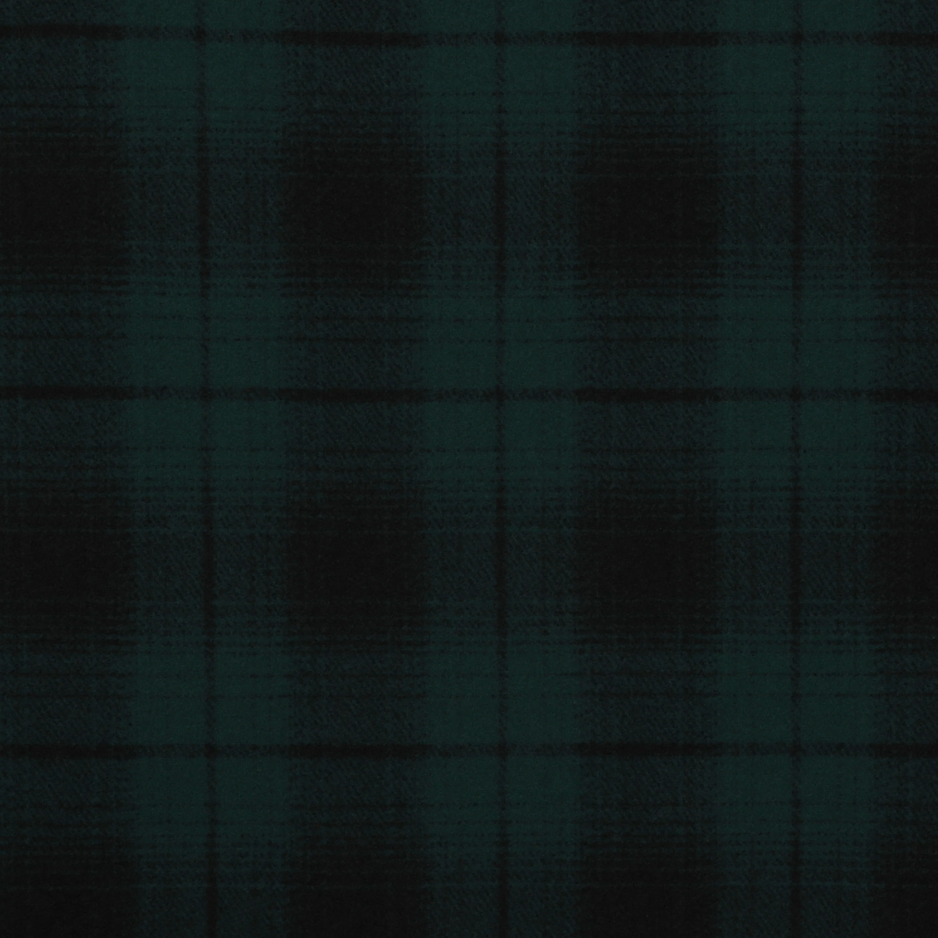Recycled Poly - Brushed Plaid Knit - Forest - Image 2