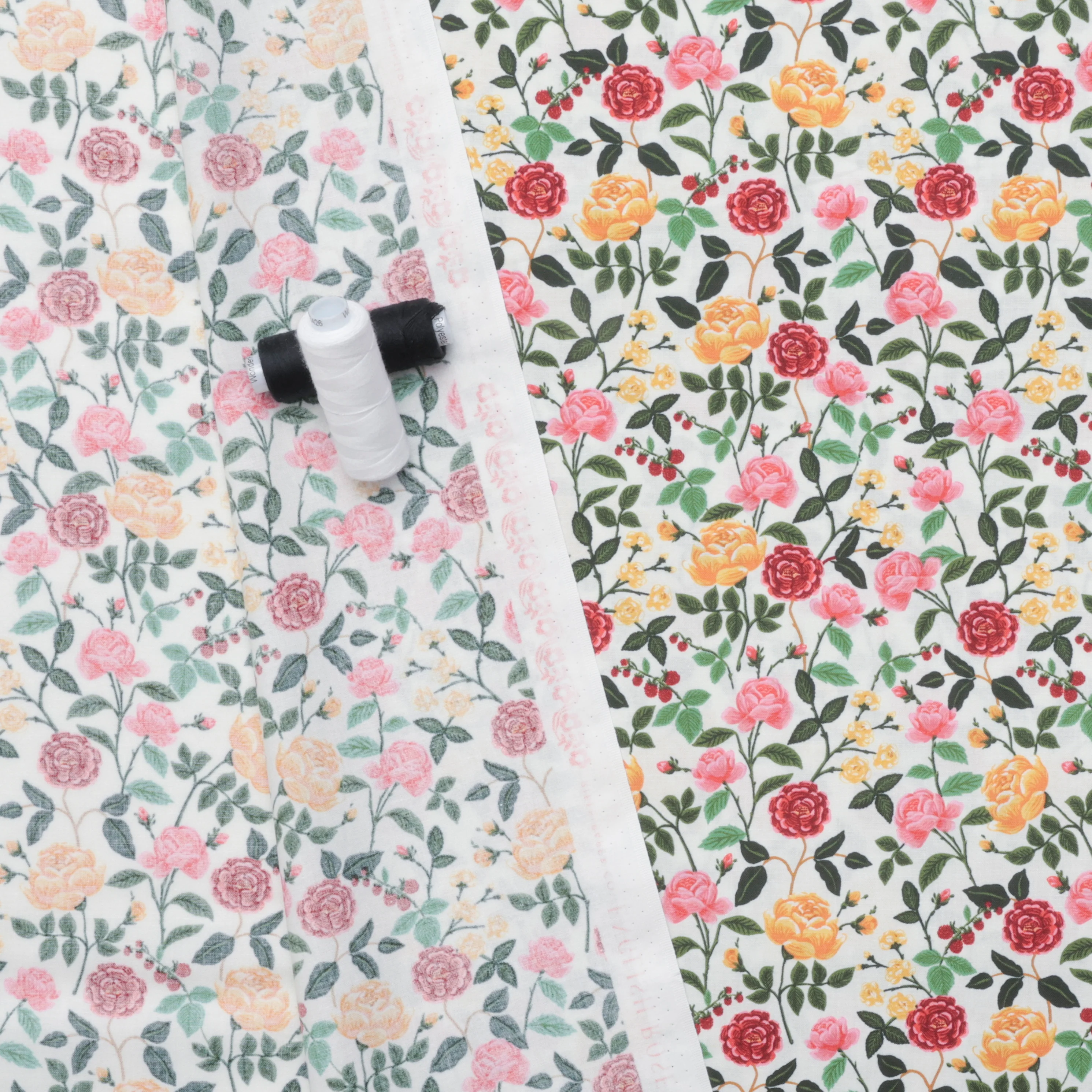 Rifle Paper Co. - Cotton - English Rose - Roses - Cream - Image 3