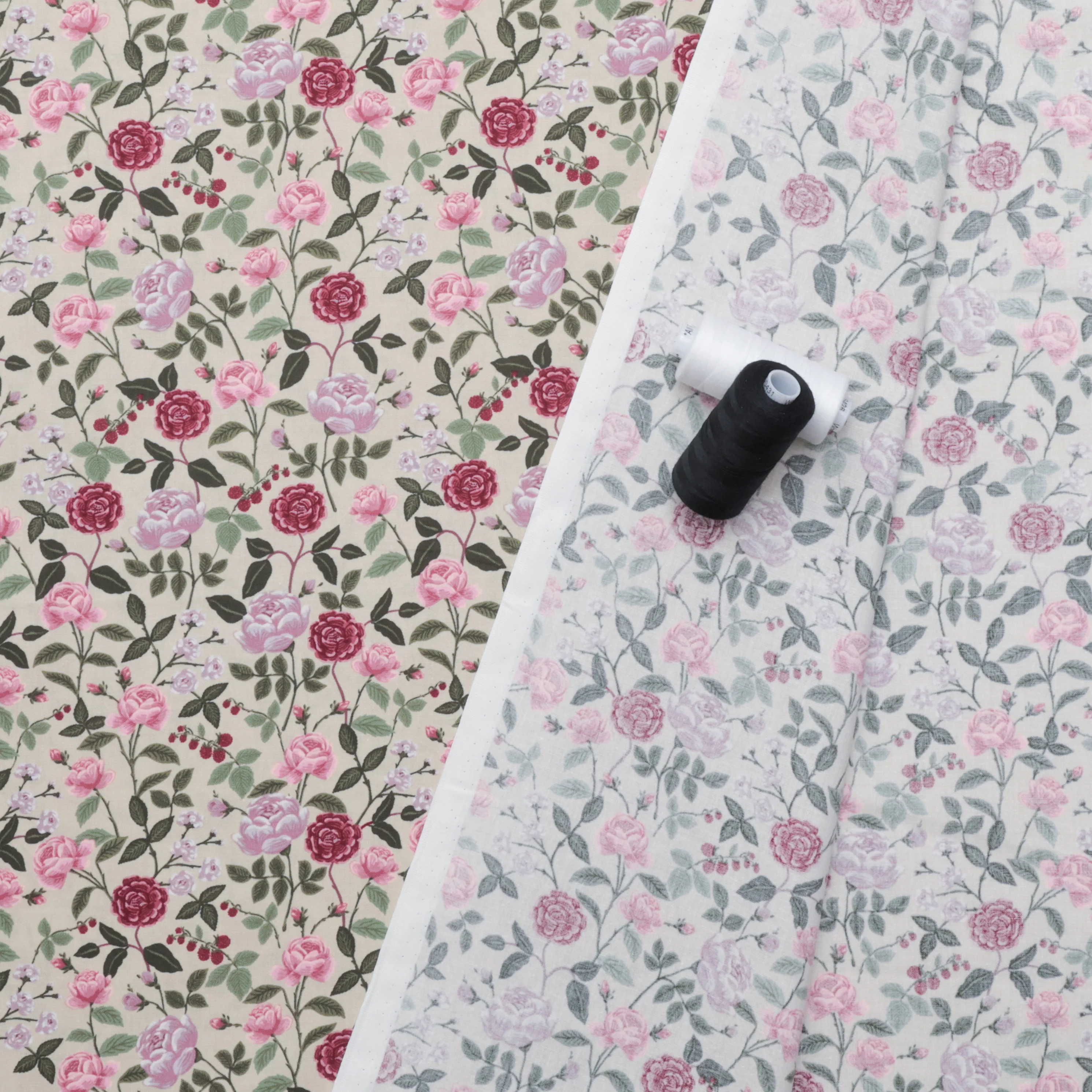 Rifle Paper Co. - Cotton - English Rose - Roses - Plum - Image 3