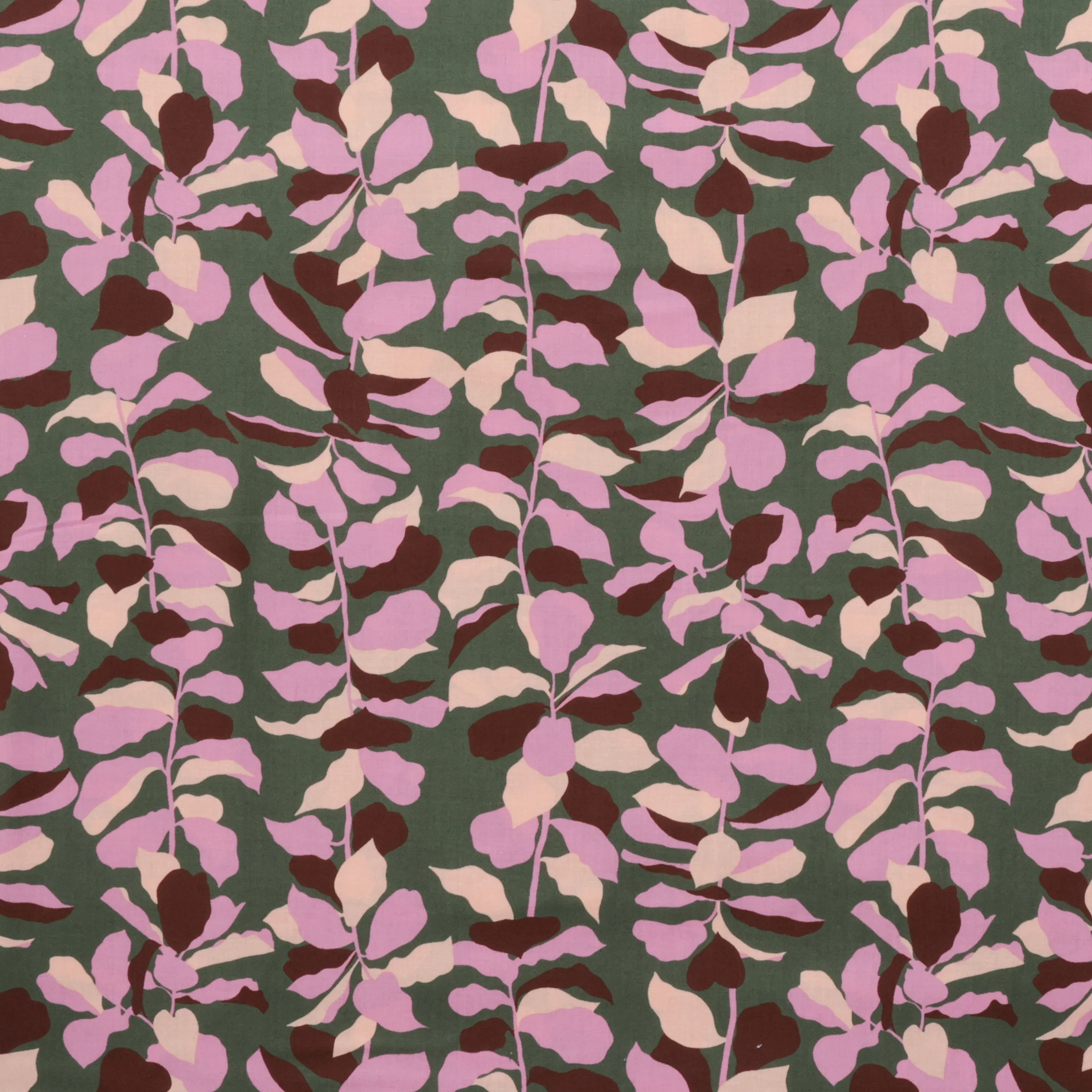 Ruby Star - Cotton - Calathea - Fiddle Leaf - Seaweed - Image 2