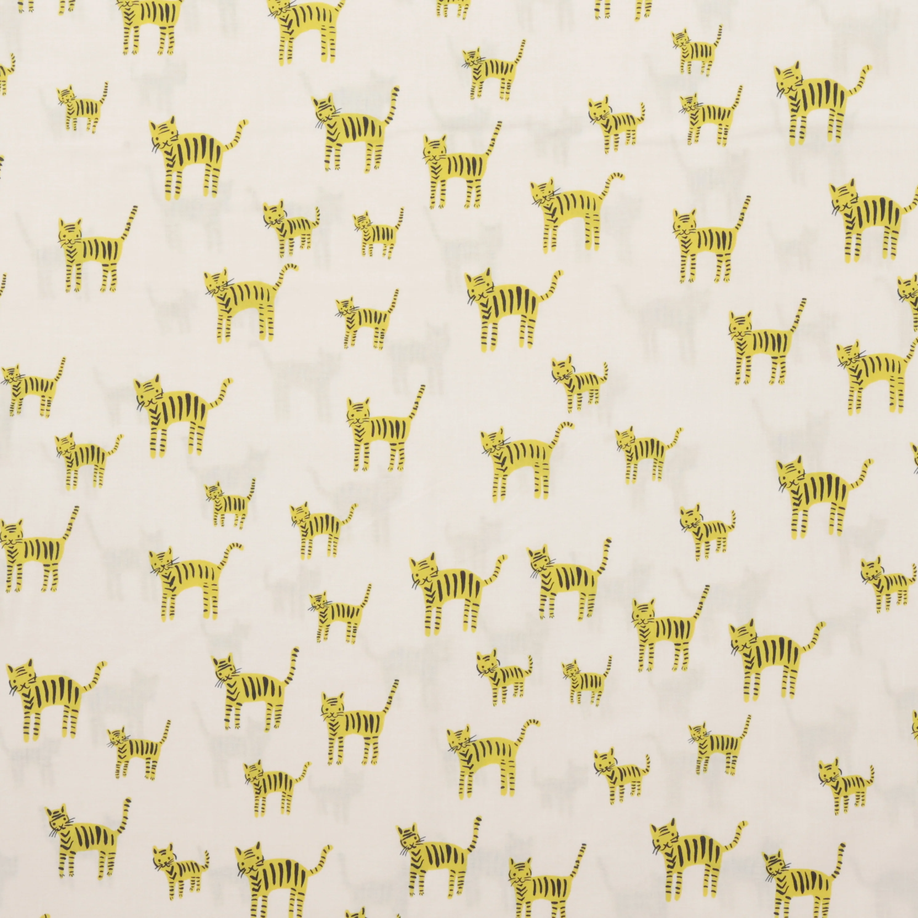 Ruby Star - Cotton - Catnap - Tiger Stripes - Citron - Image 2