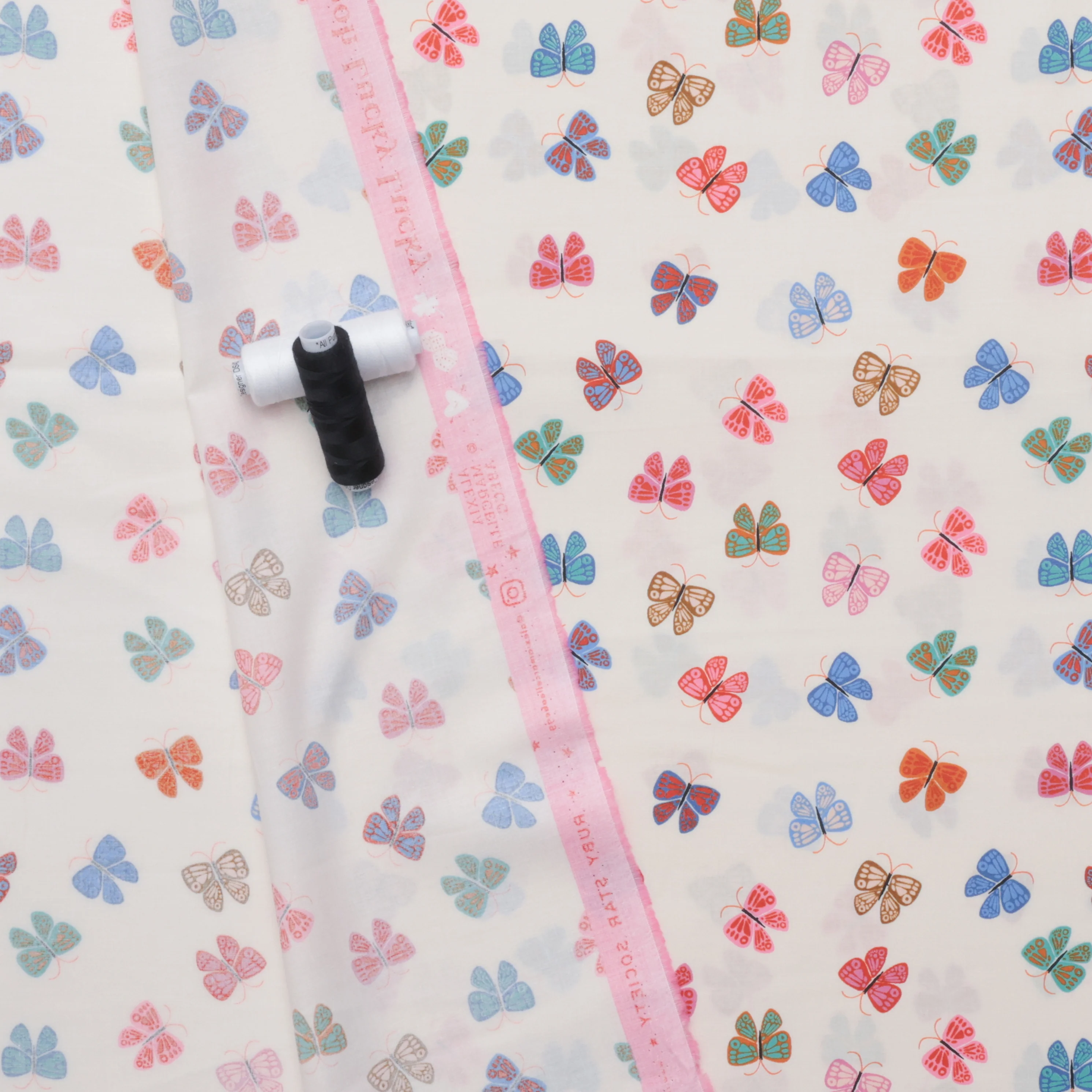 Ruby Star - Cotton - Ooh Lucky Lucky - Butterfly - Natural - Image 3