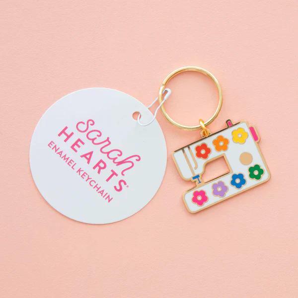 Sarah Hearts - Keychain - Daisy Sewing Machine - Image 3