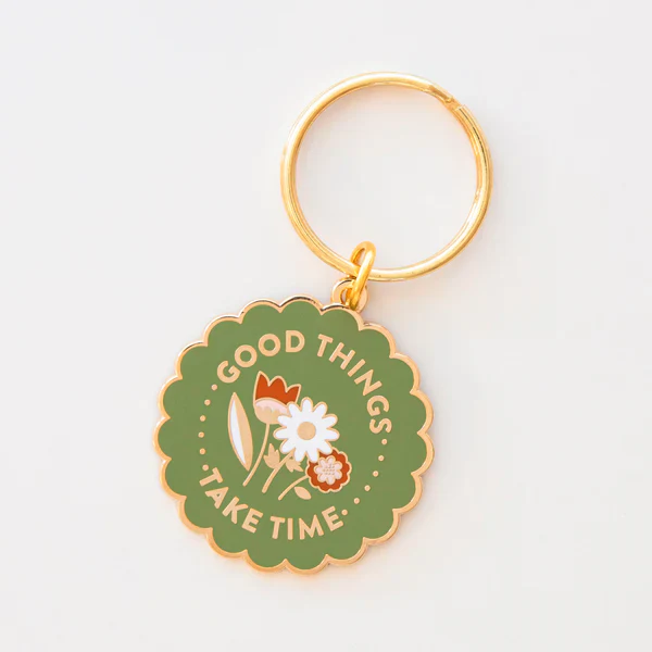 Sarah Hearts - Keychain - Good Things Take Time