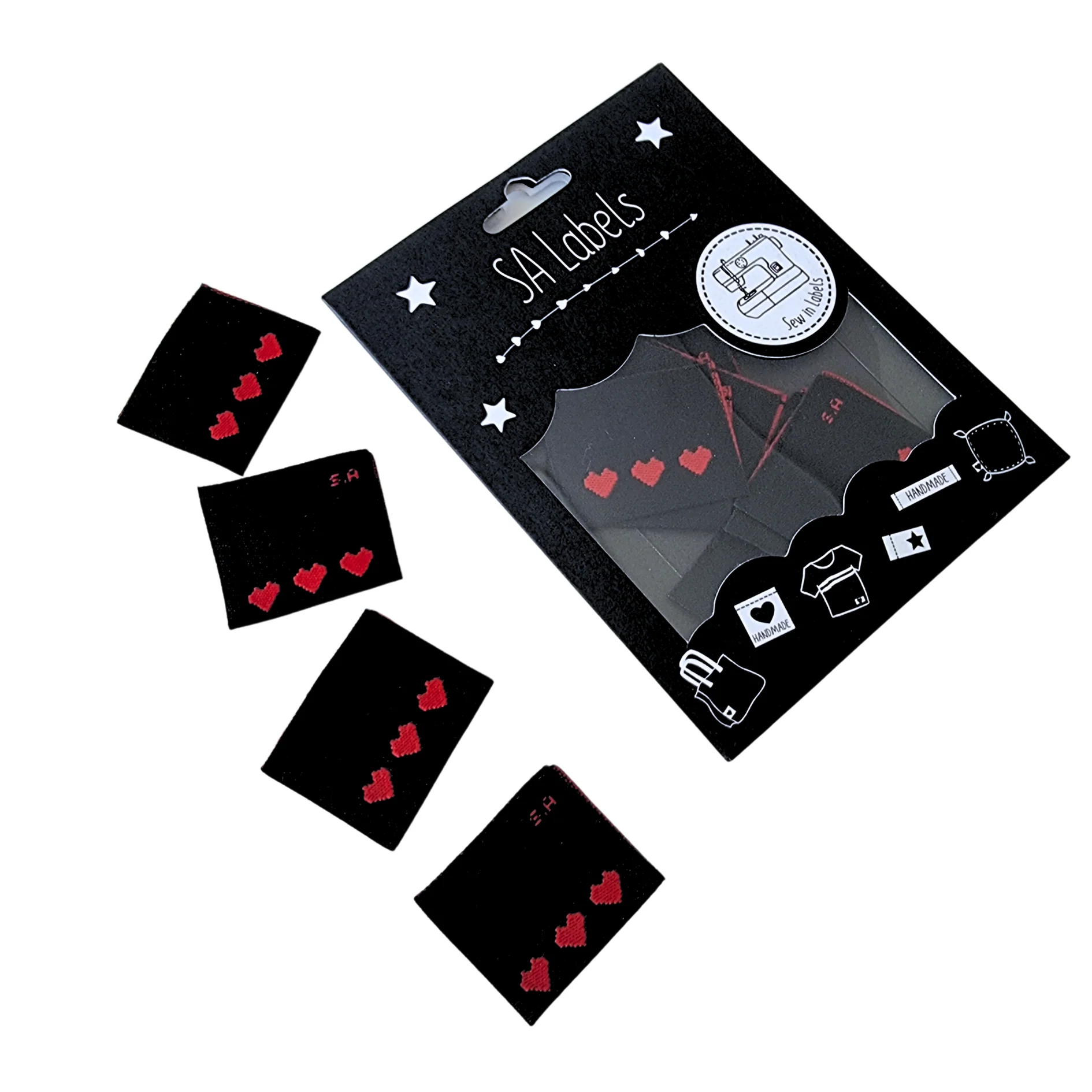 Sew Anonymous - Sewing Labels - Pixel Heart