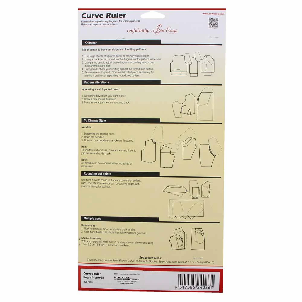 SEW EASY - Curve Ruler - Image 3
