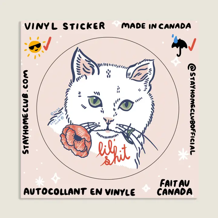 Stay Home Club - Vinyl Sticker - Lil Shit