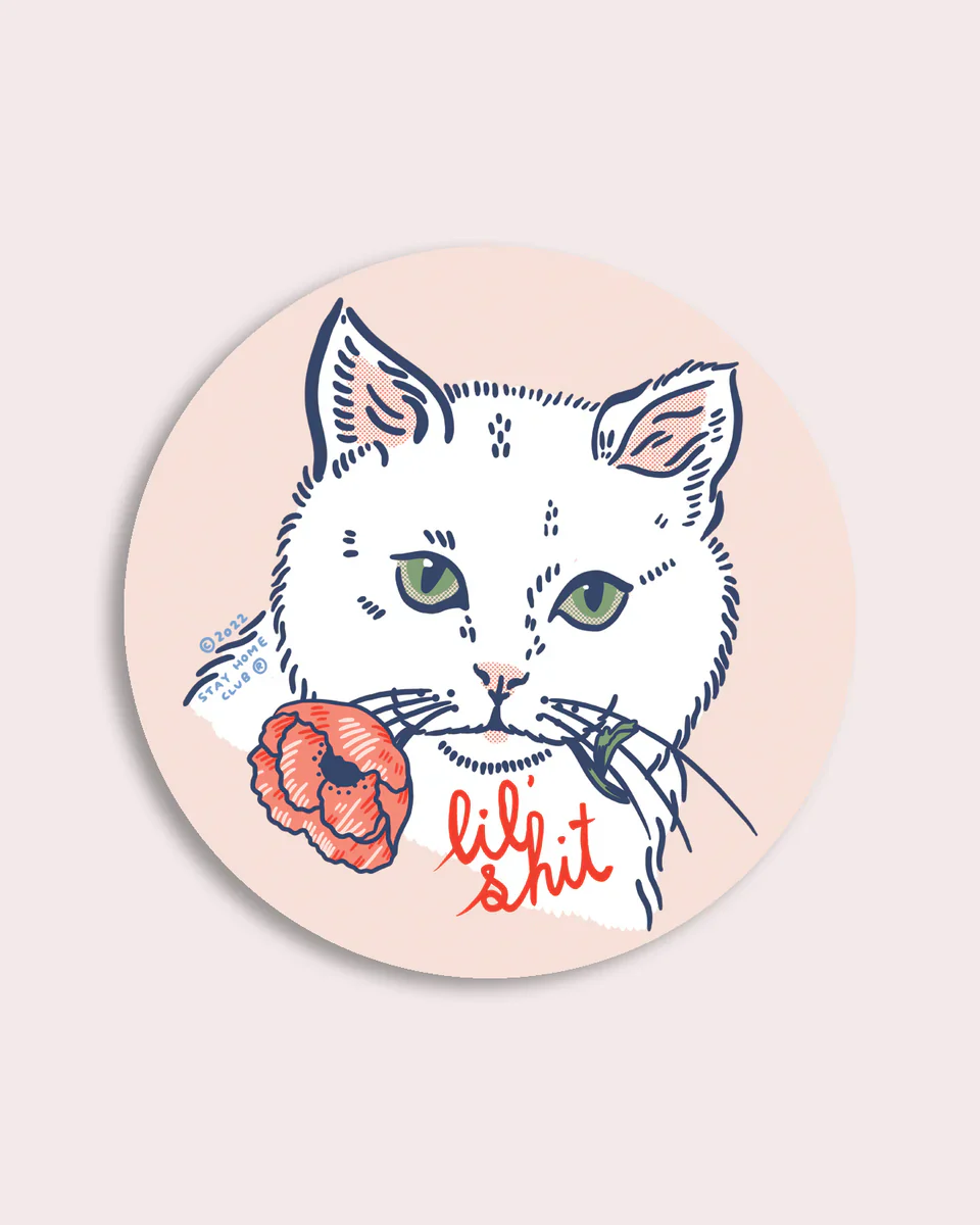 Stay Home Club - Vinyl Sticker - Lil Shit - Image 2