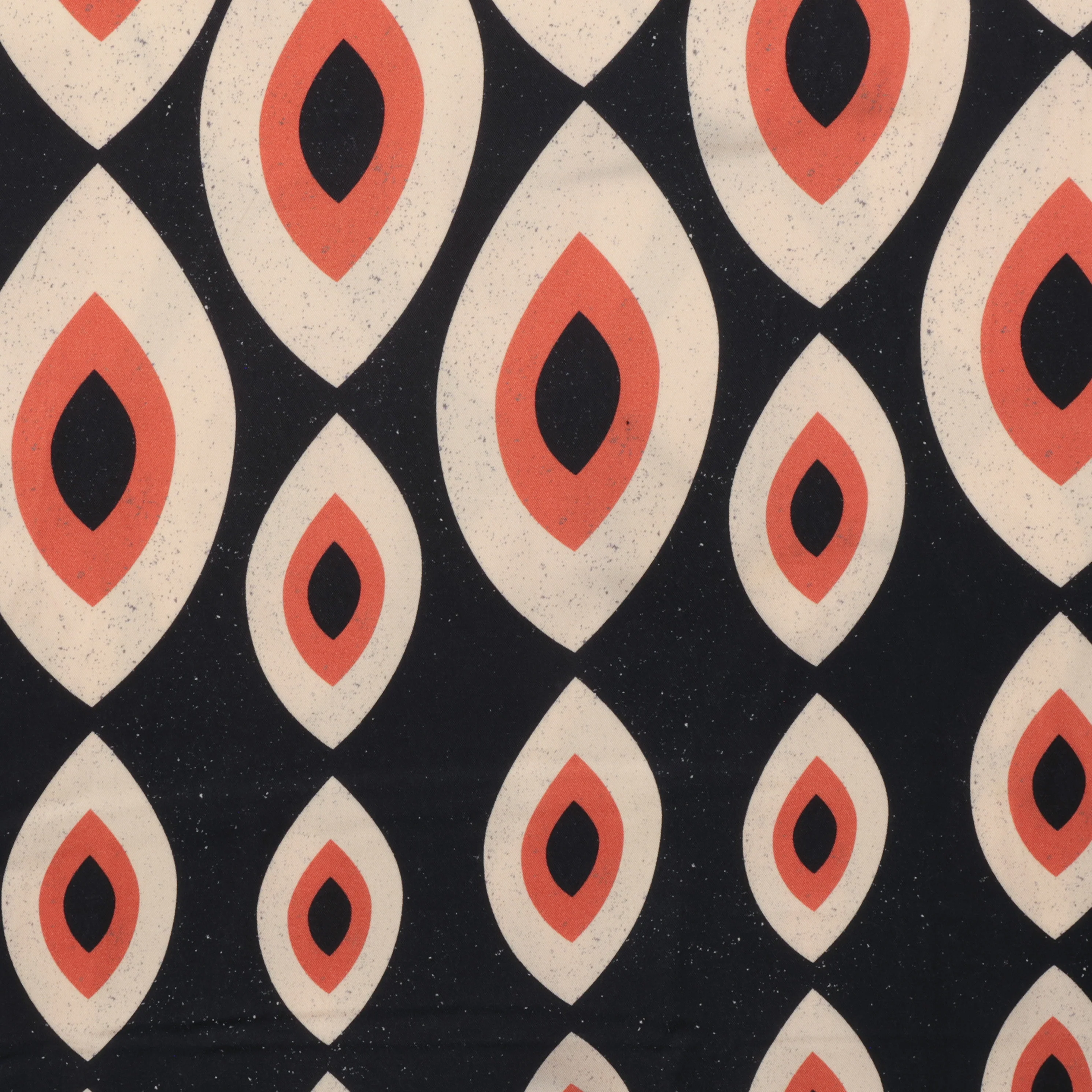Stof - Viscose - Light and Lush Twill - Orange Black - Image 2