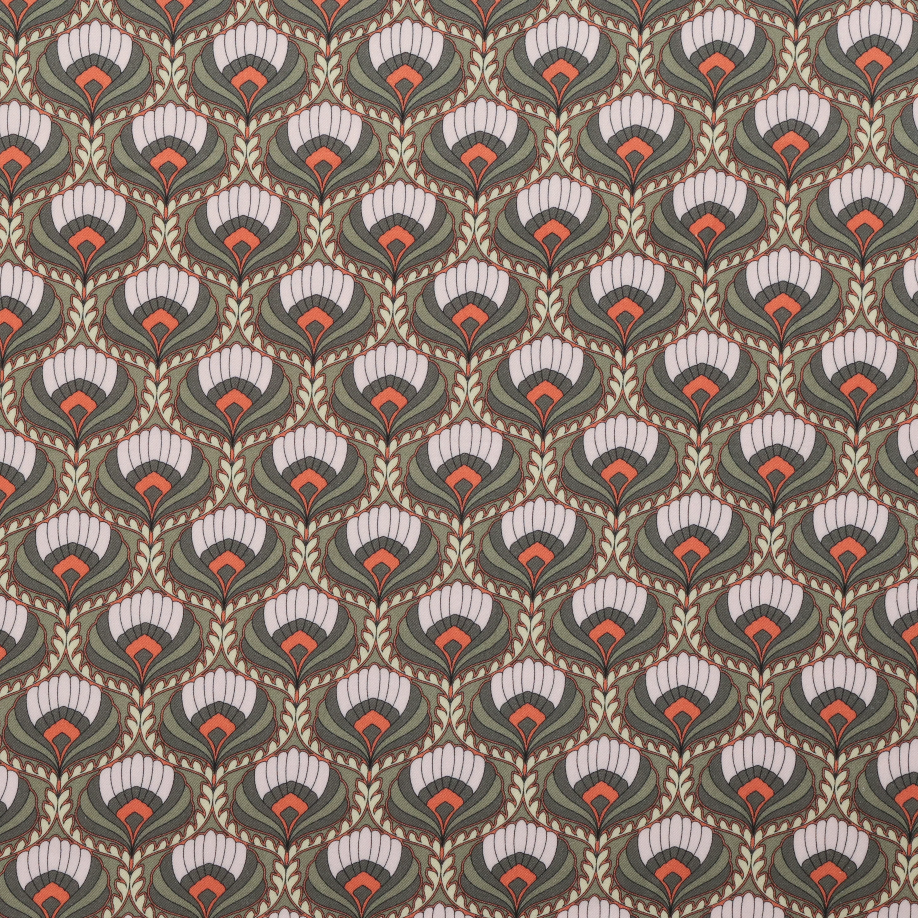 Stof - Viscose - Light and Lush Twill - Olive Ivory - Image 2