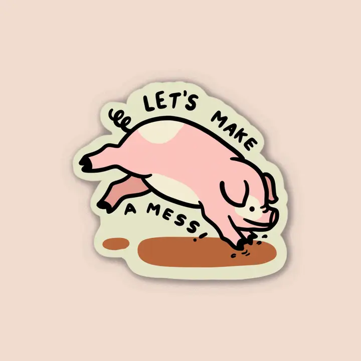 The Golden Doodle - Vinyl Sticker - Let's Make a Mess - Image 2
