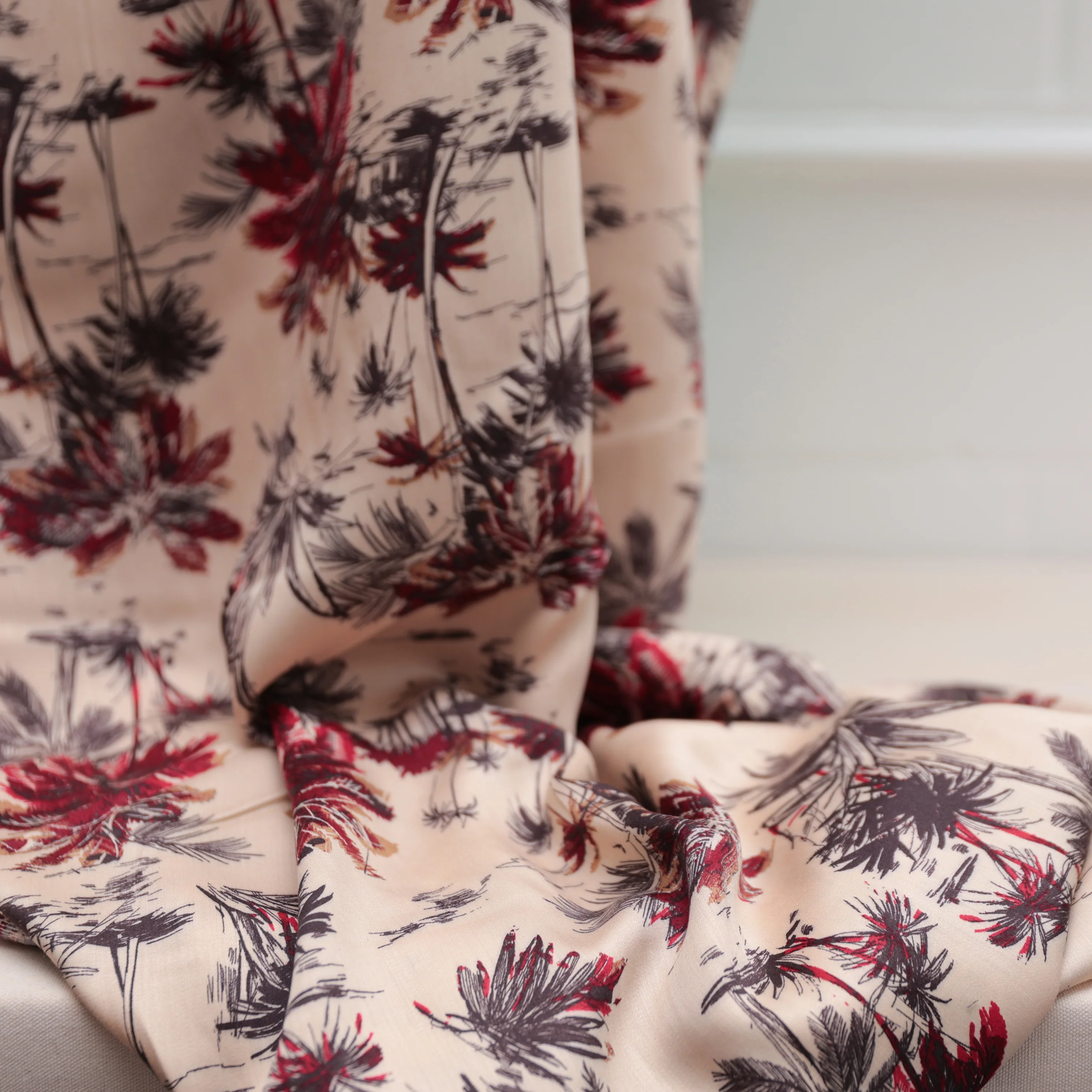 Viscose - Italian Challis - Palm Trees - Assorted - Image 5