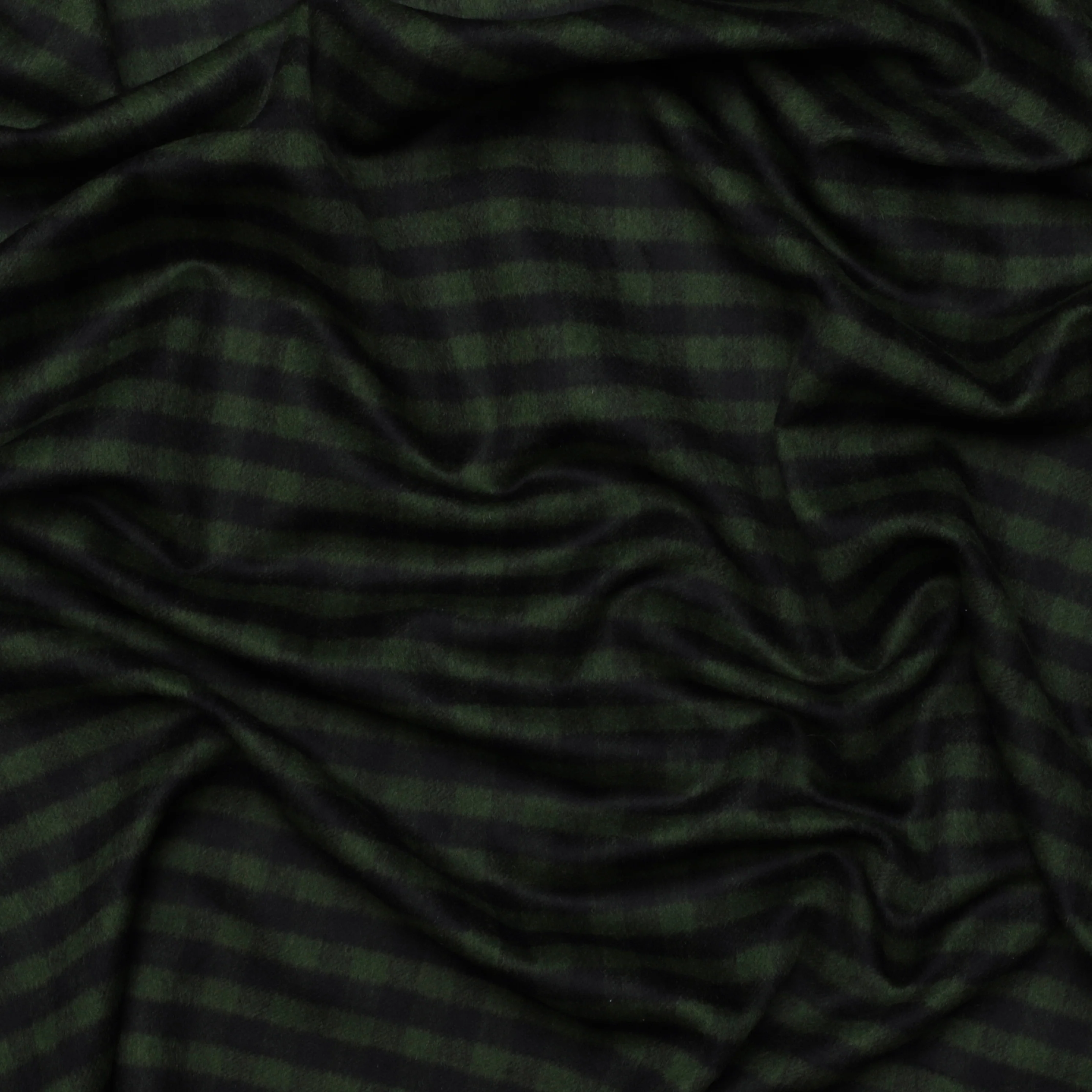 Wool Blend - Plaid Coating - Forest