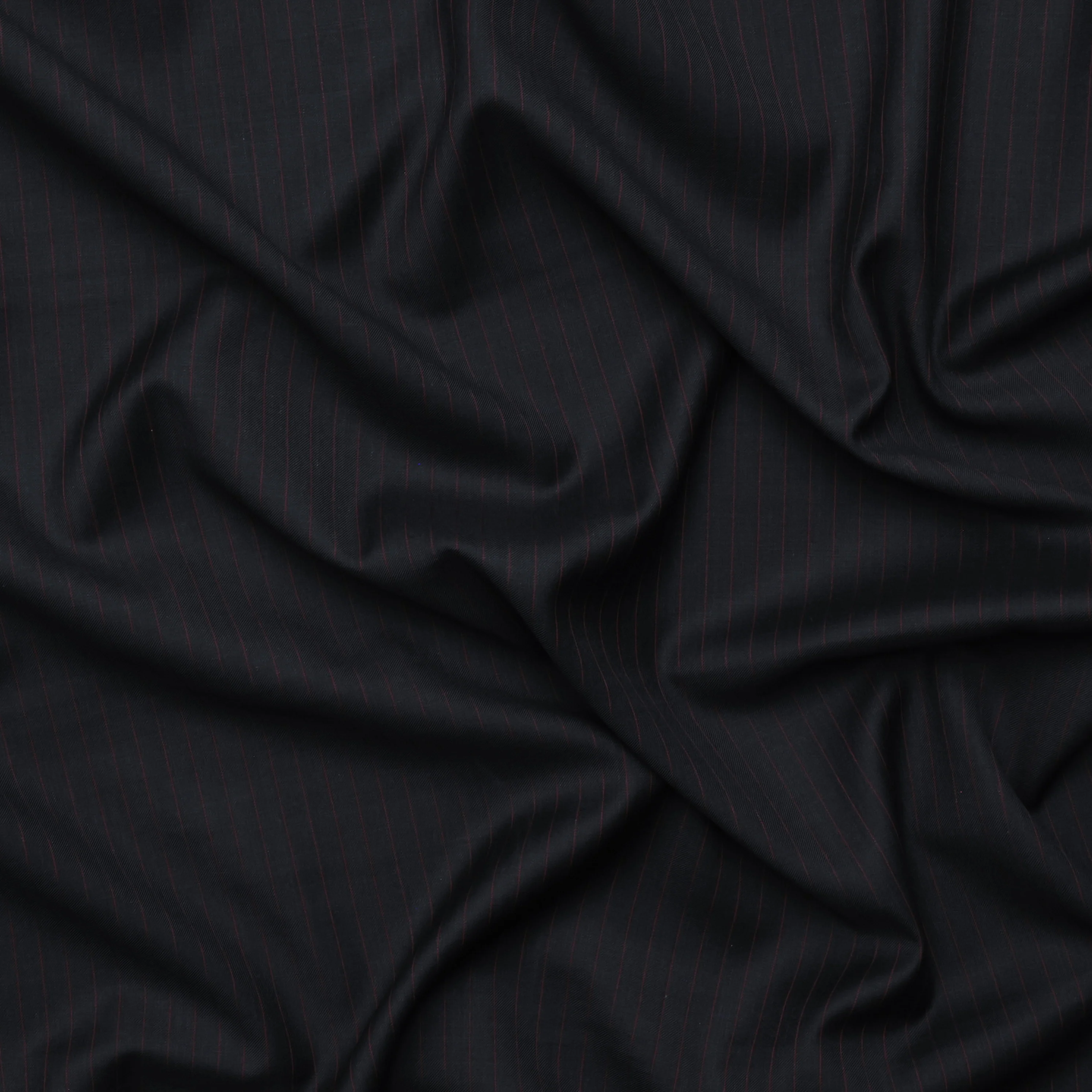 Wool Cashmere - Suiting - Stripe Black Red