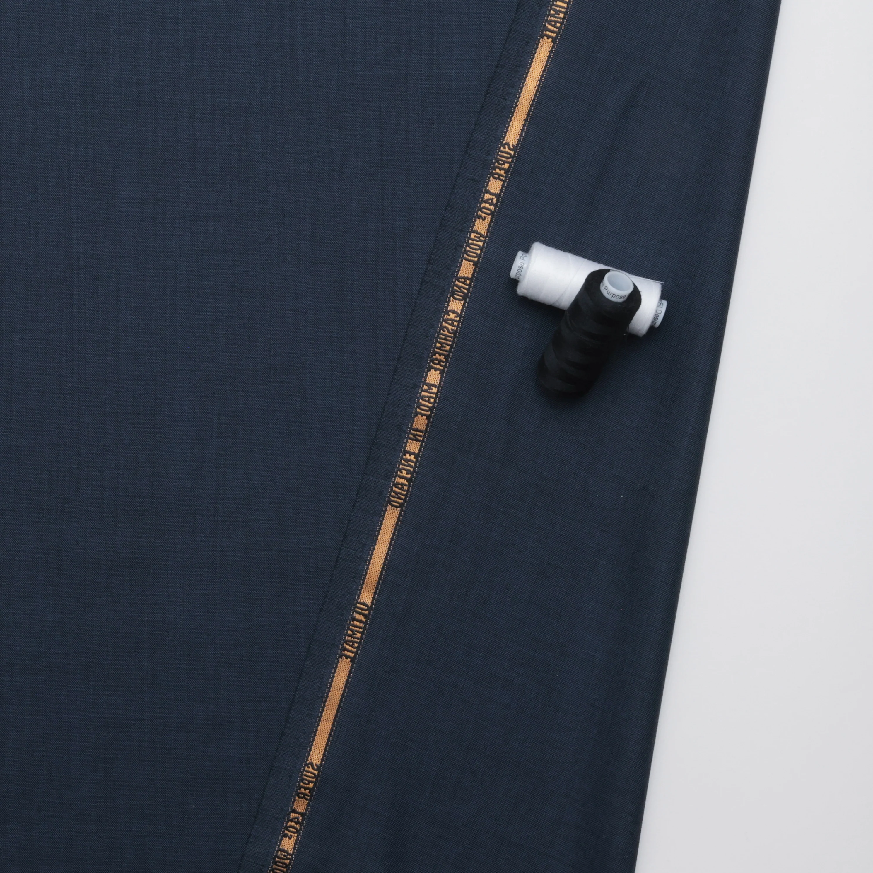 Wool Cashmere - Suiting - Twill - Indigo Black - Image 3